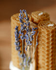 Pack Ritual de Velas: Miel, Palo Santo y Lavanda