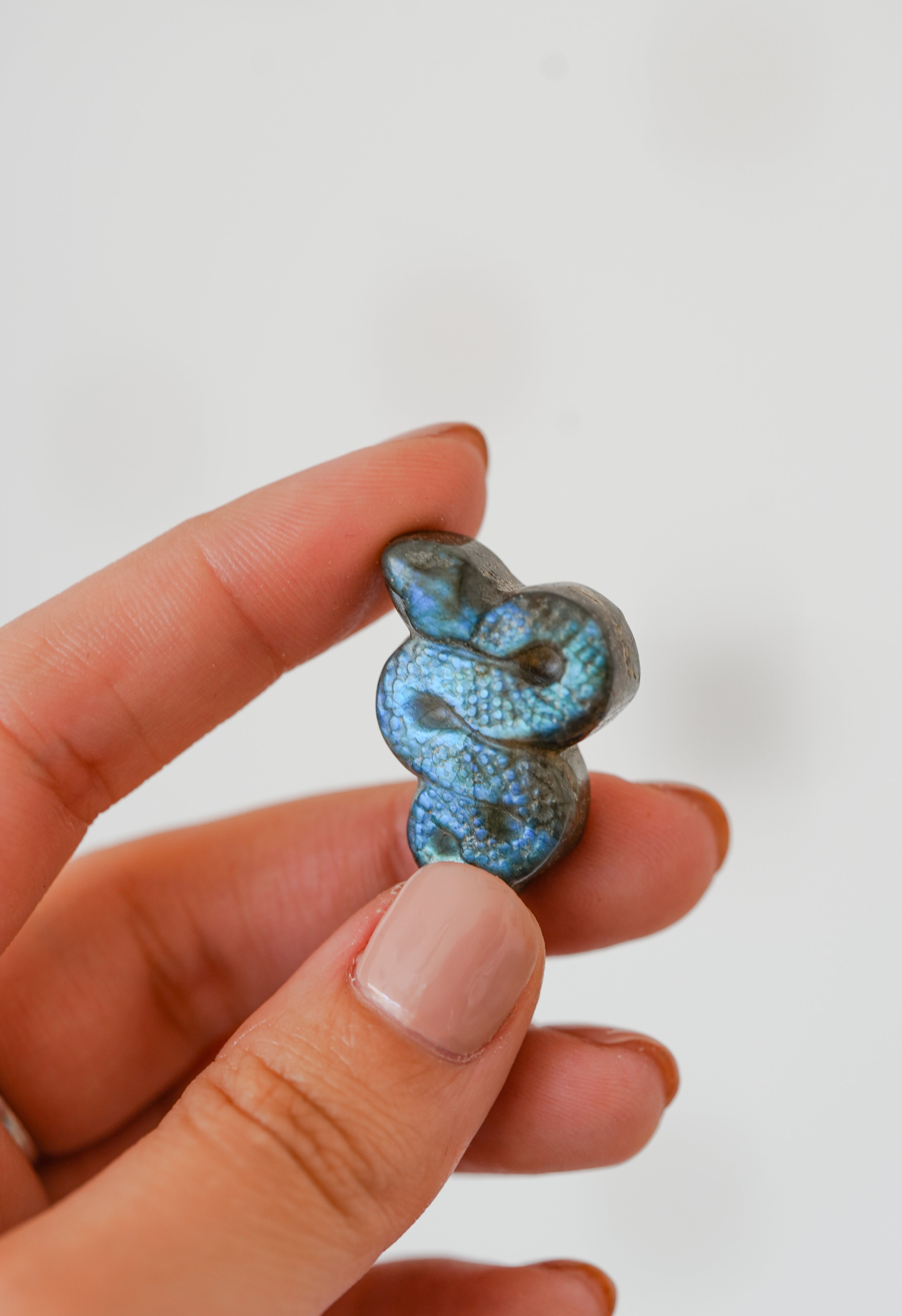Serpiente de Labradorita pequeña  – Protección, intuición y transformación