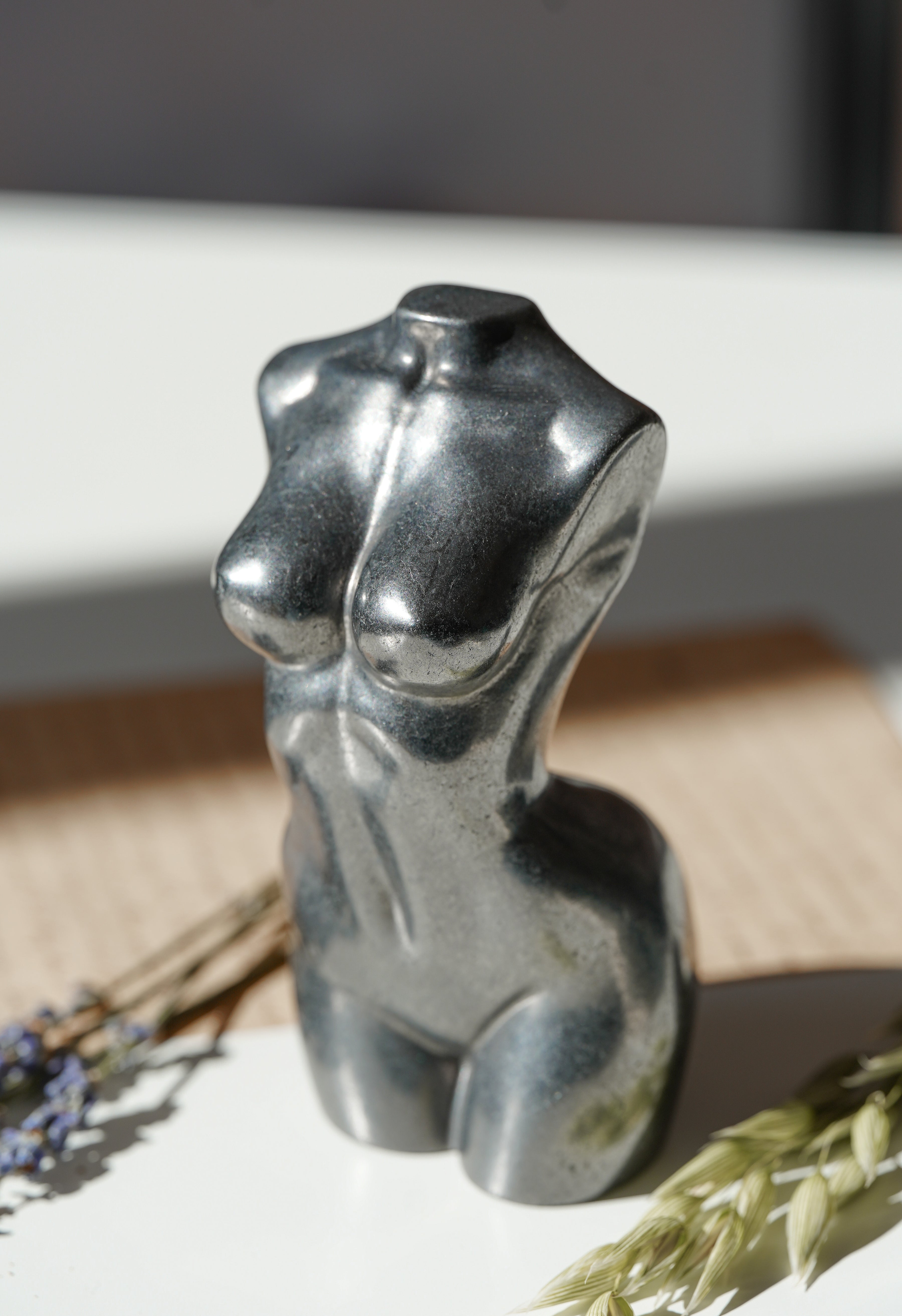 Busto de Shungita – Protección y anclaje energético