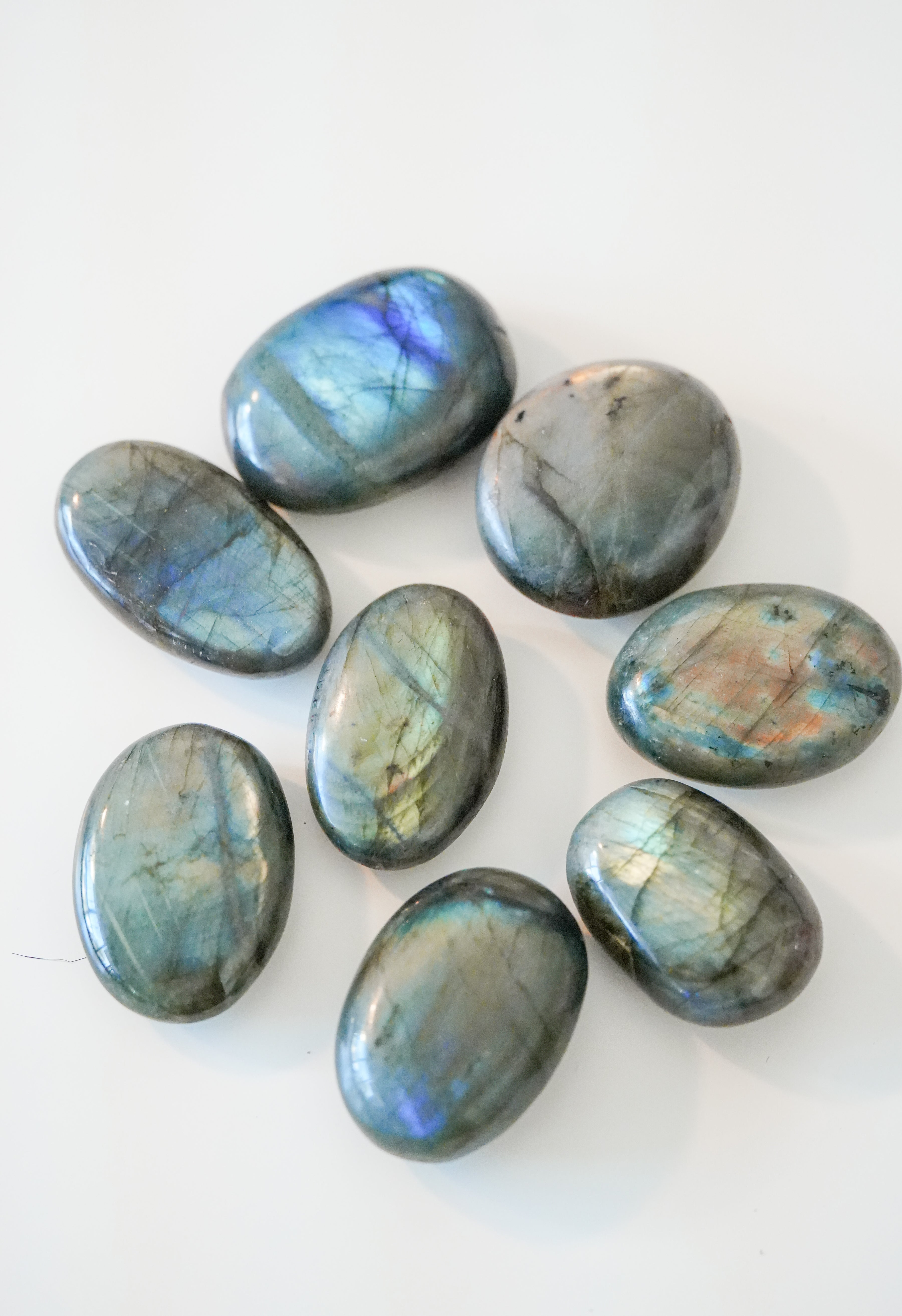 Palmstone de Labradorita – Protección e intuición en calma