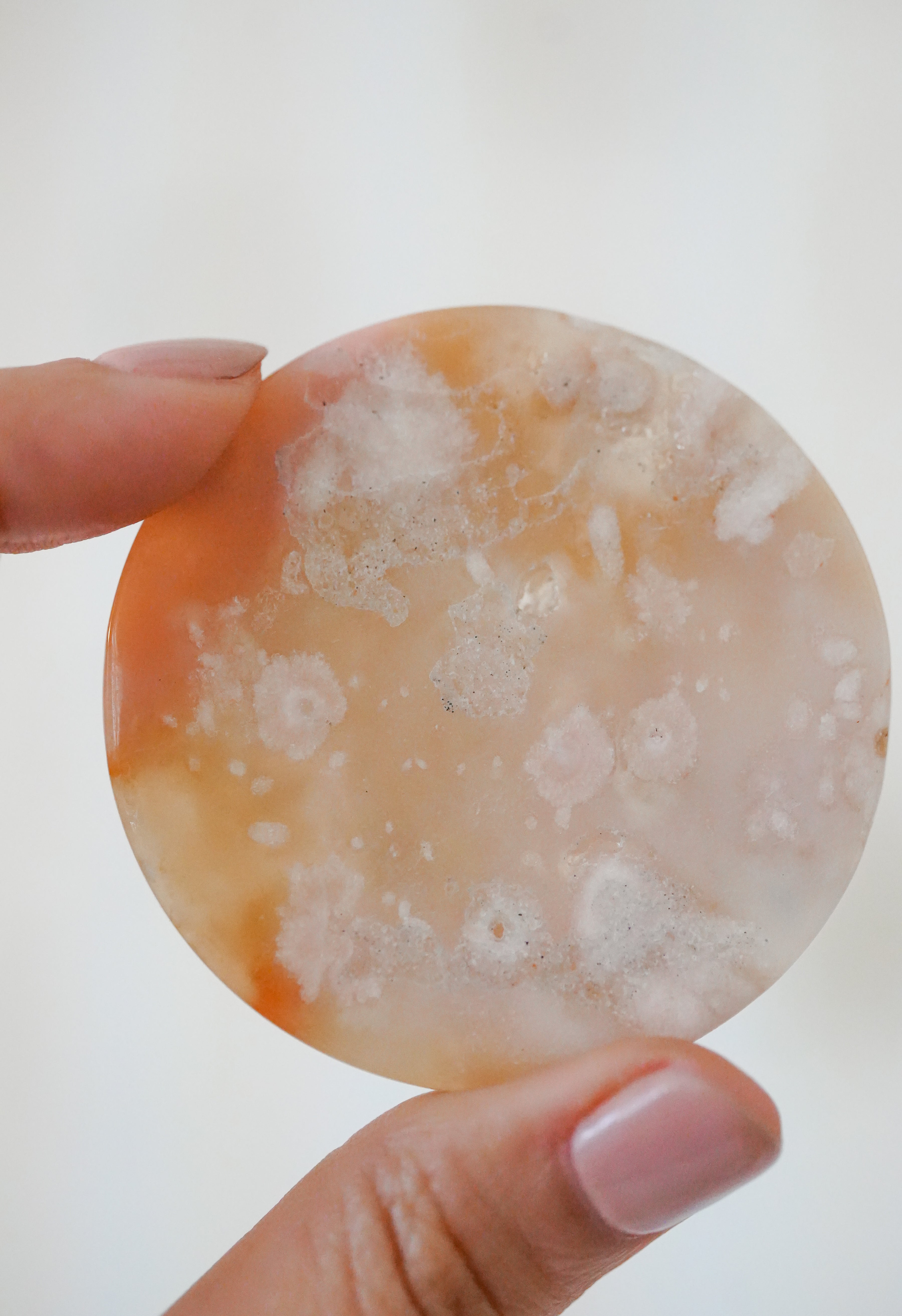 Palmstone de Ágata Flor – Crecimiento, calma y expansión
