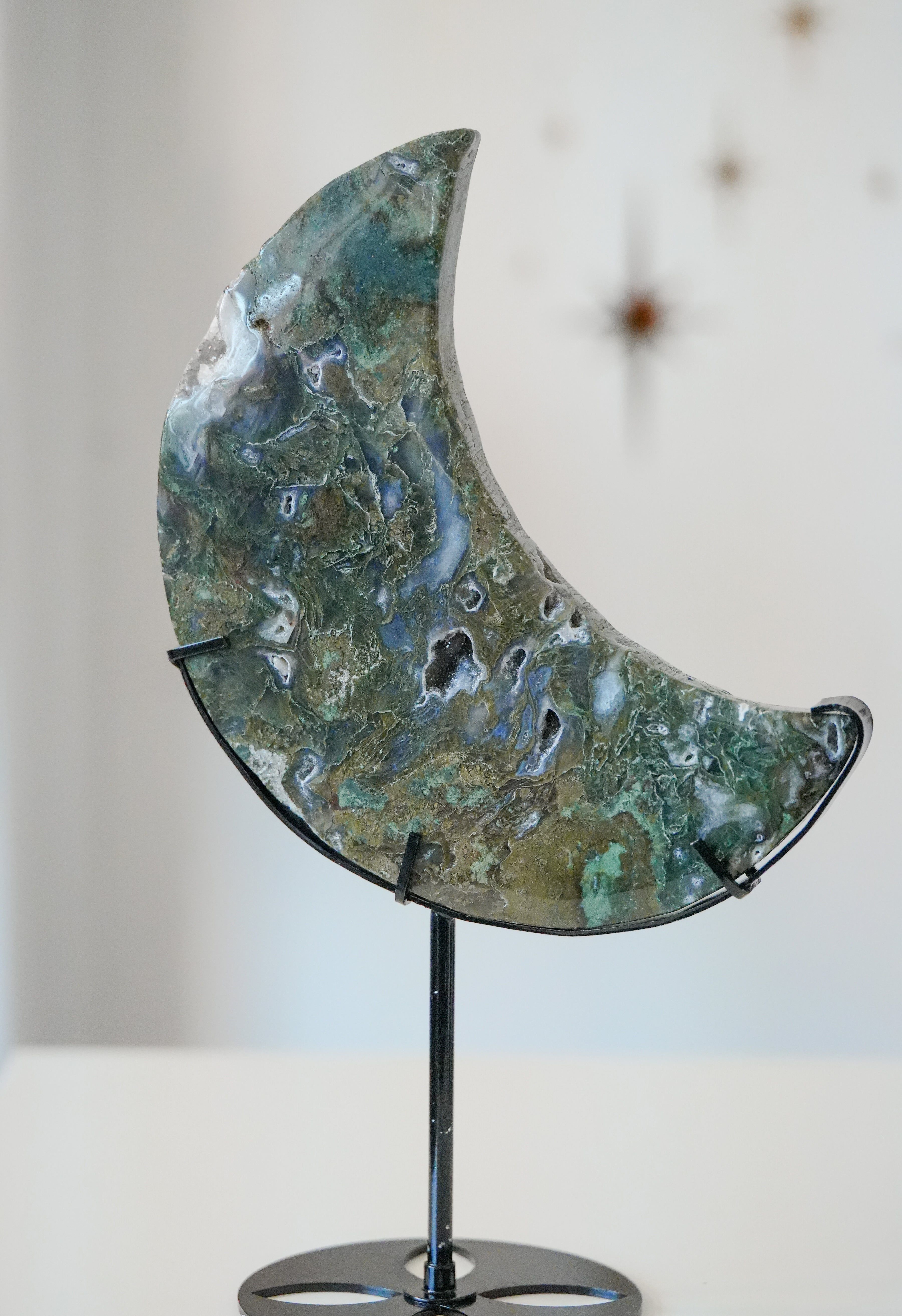 Luna de Ágata Musgosa – Ciclos, crecimiento y conexión natural