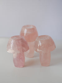 Seta de Cuarzo Rosa con soporte para vela