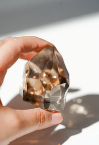 Puntas geométricas de Cuarzo Ahumado calidad extra