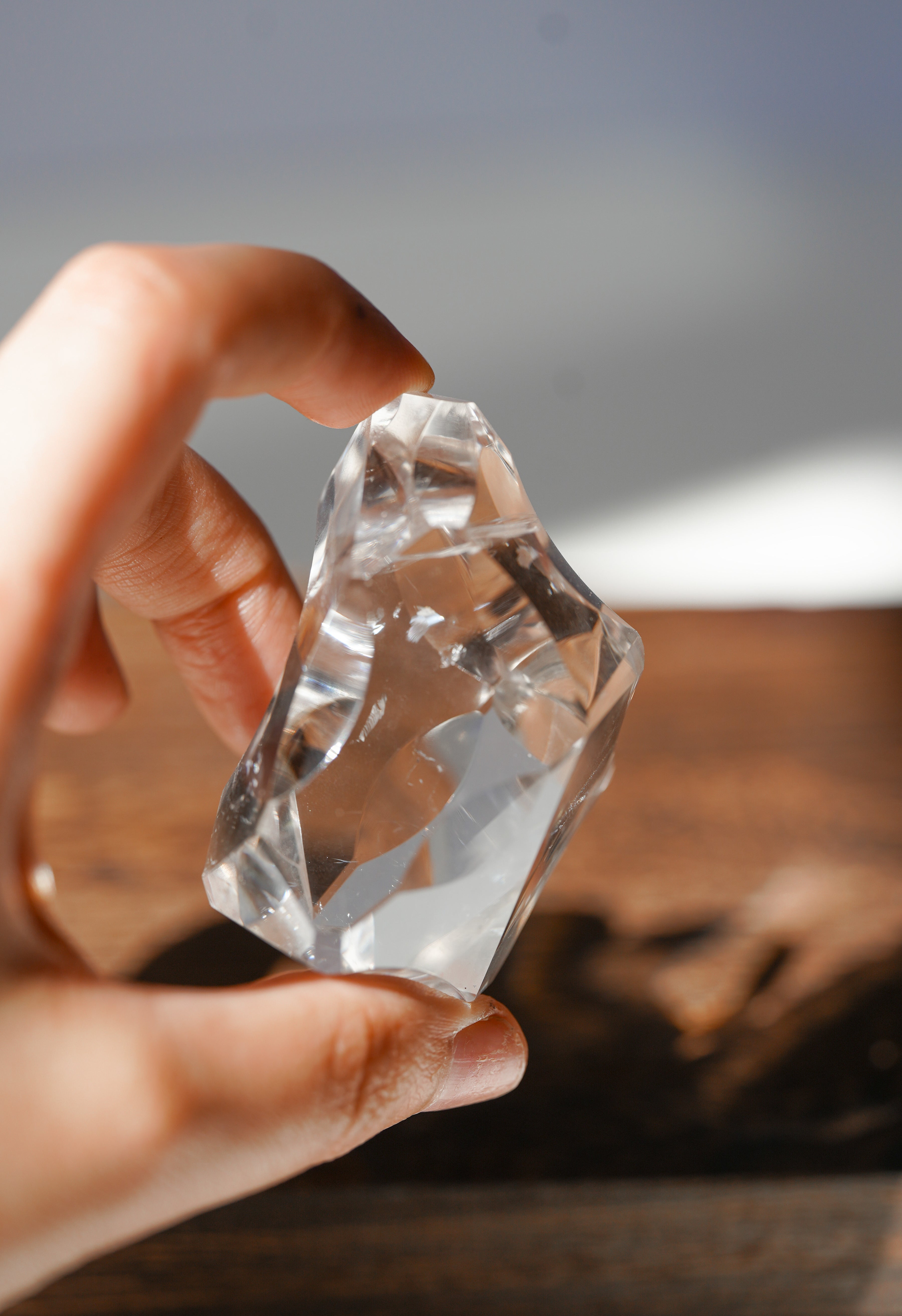 Puntas geométricas de Cuarzo Cristal calidad extra