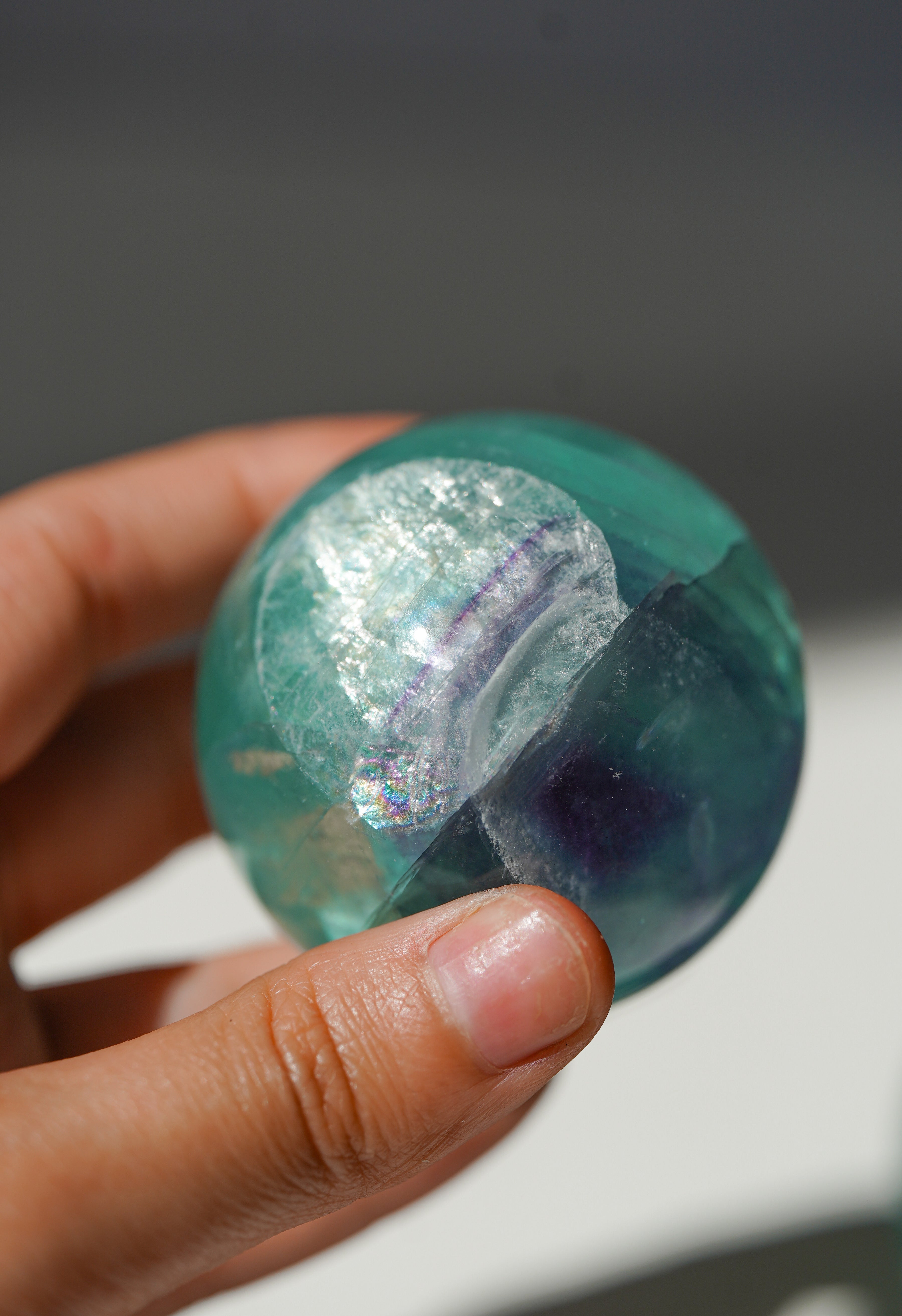 Esfera de Fluorita Arcoíris