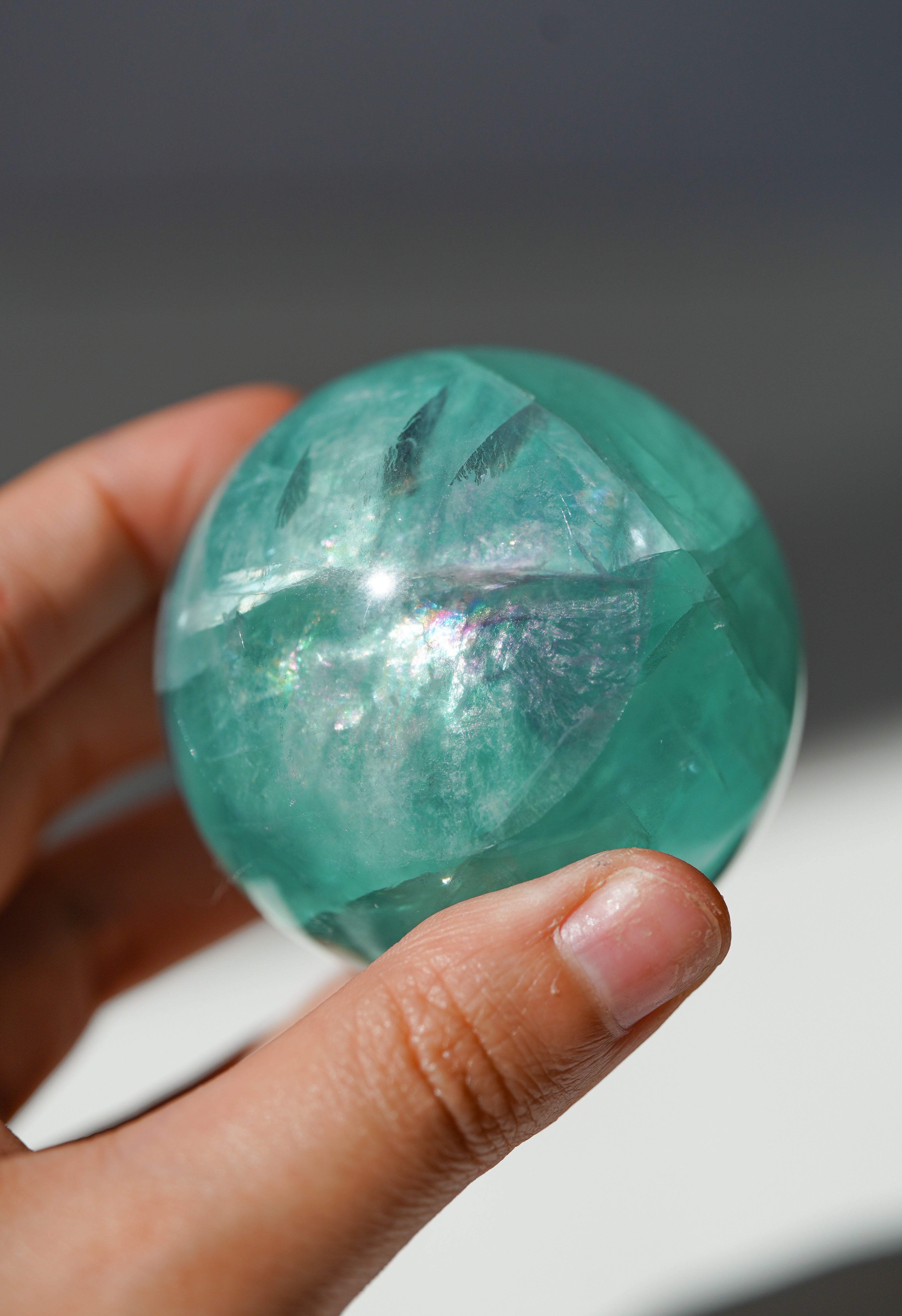 Esfera de Fluorita Arcoíris