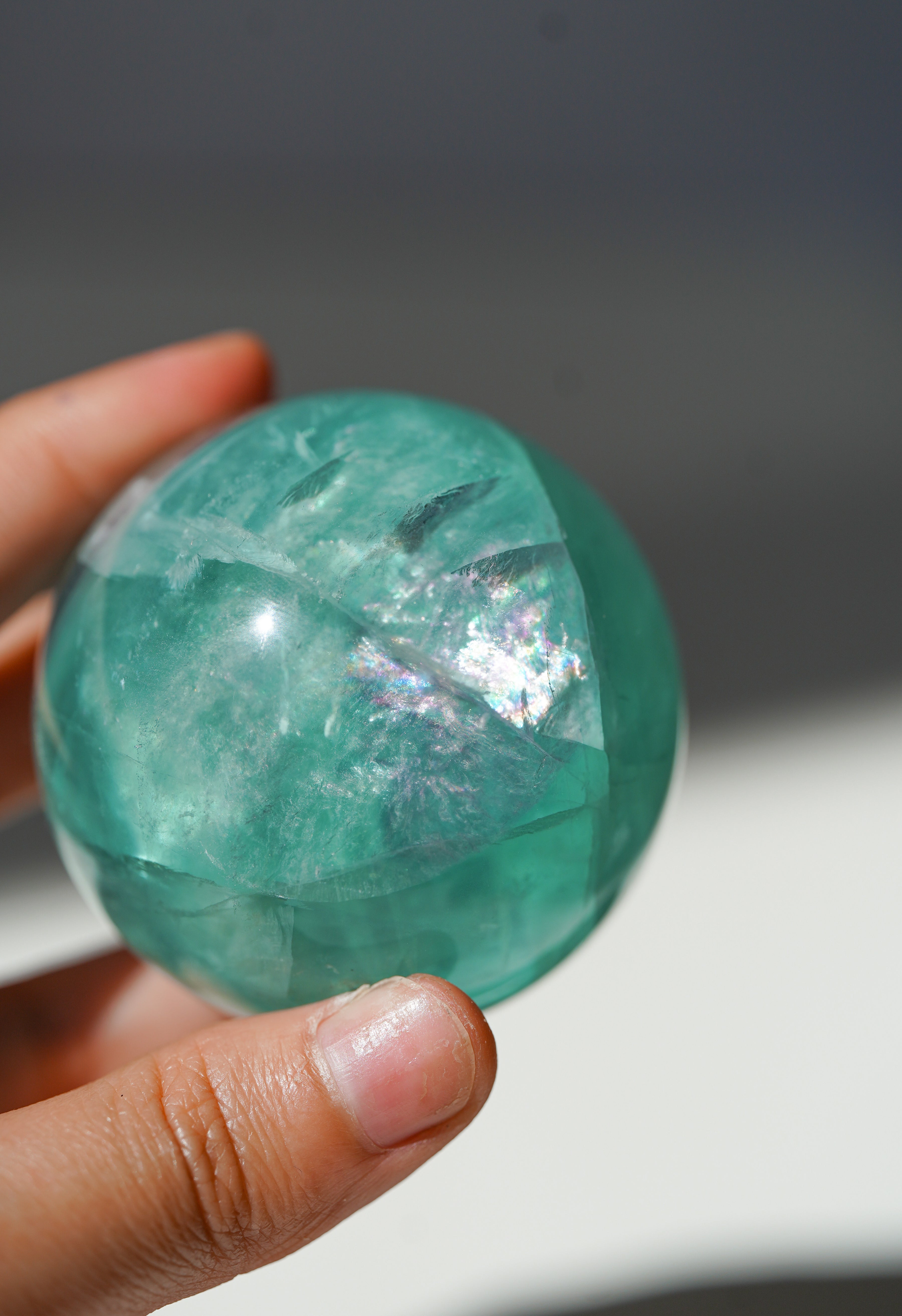 Esfera de Fluorita Arcoíris