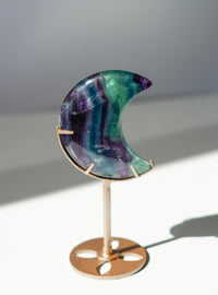 Luna de Fluorita con soporte