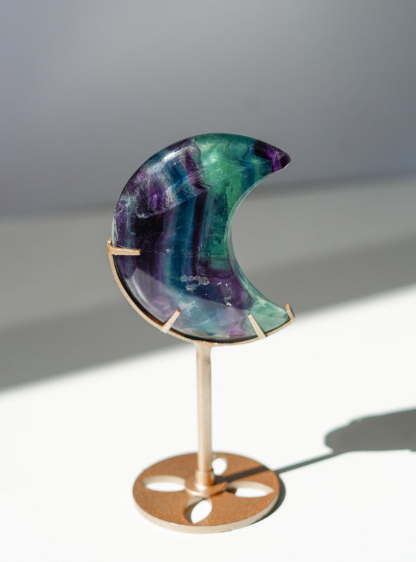 Luna de Fluorita con soporte