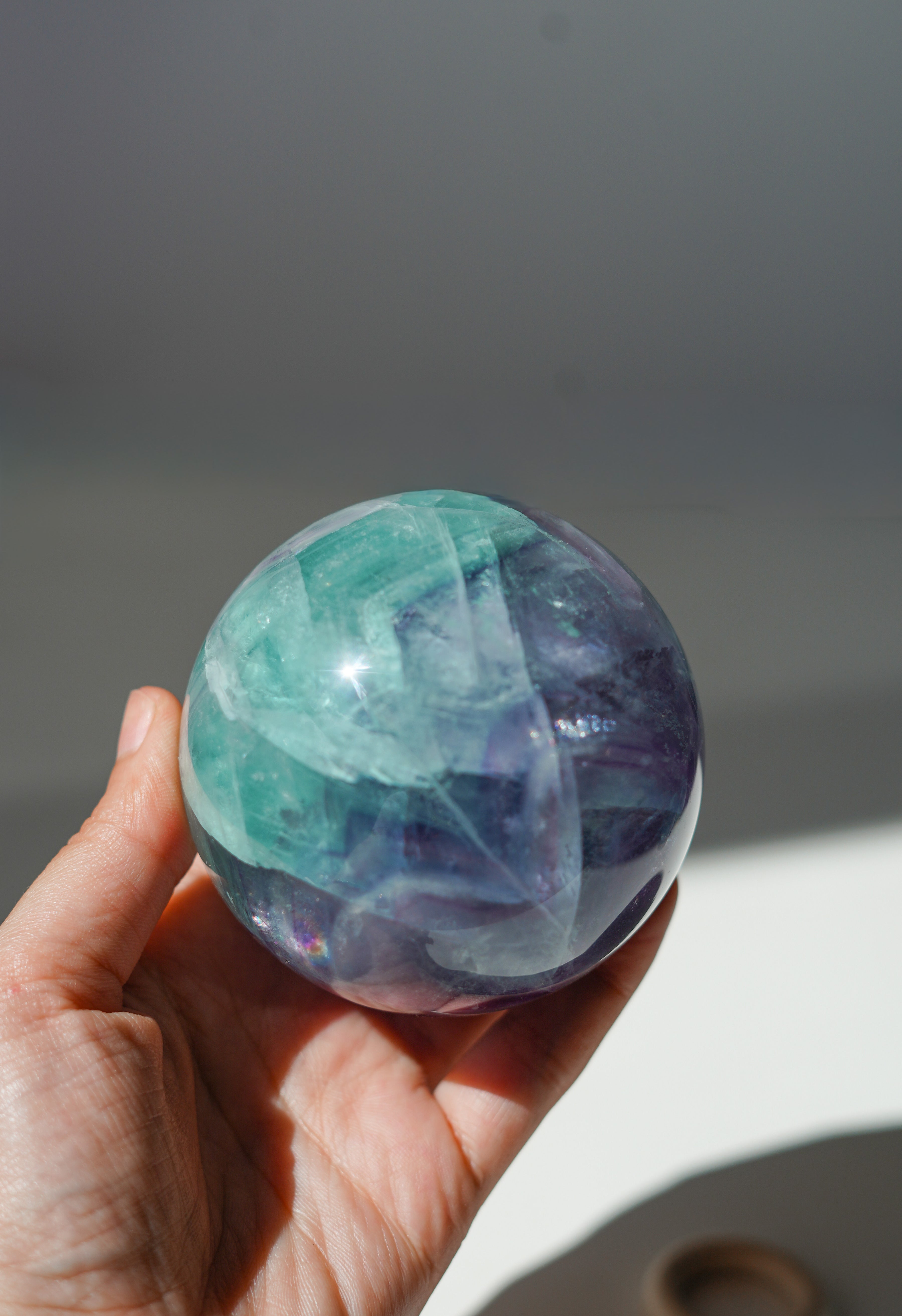 Esfera de Fluorita Arcoíris - pieza única