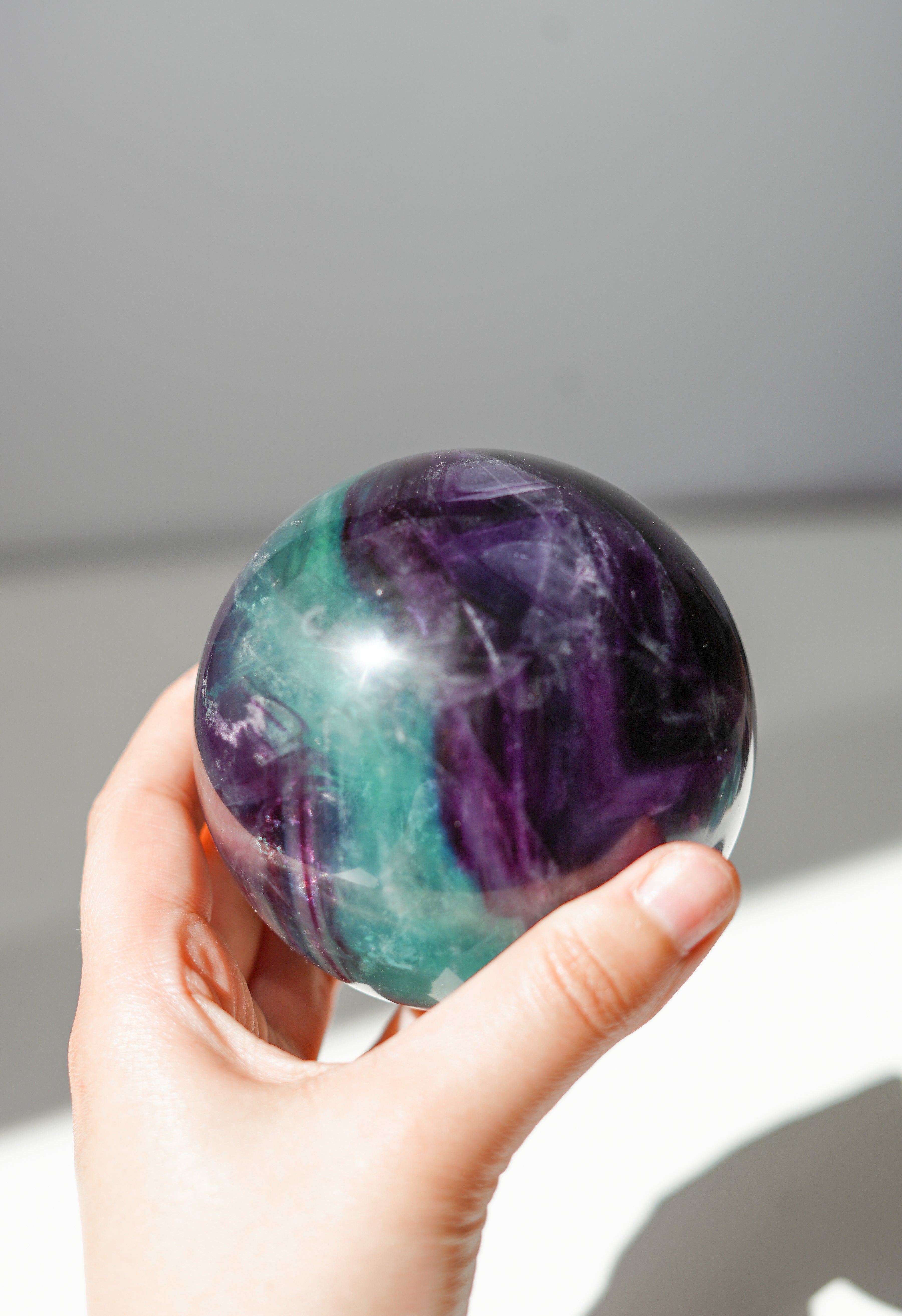Esfera de Fluorita Arcoíris - pieza única
