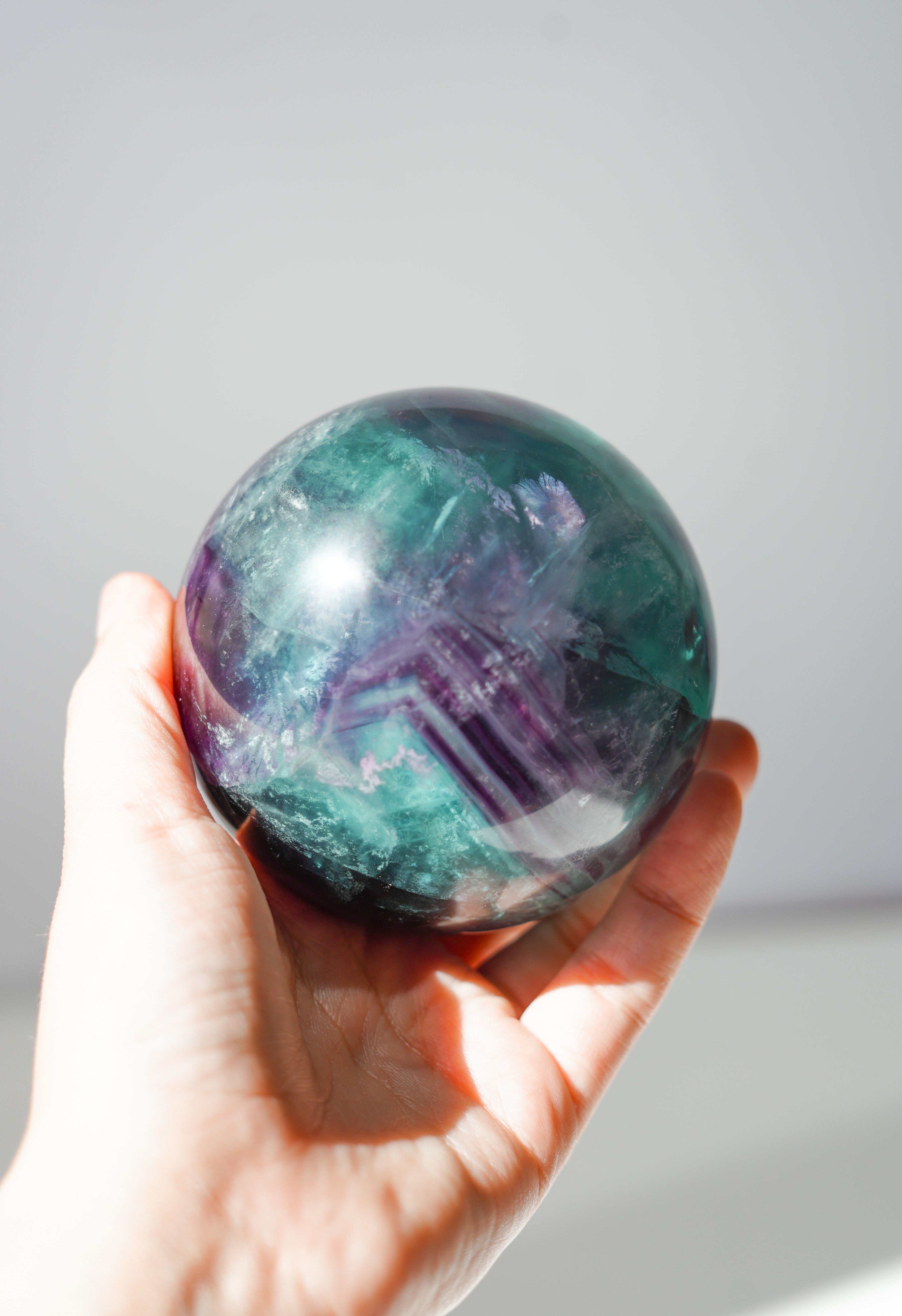 Esfera de Fluorita Arcoíris - pieza única