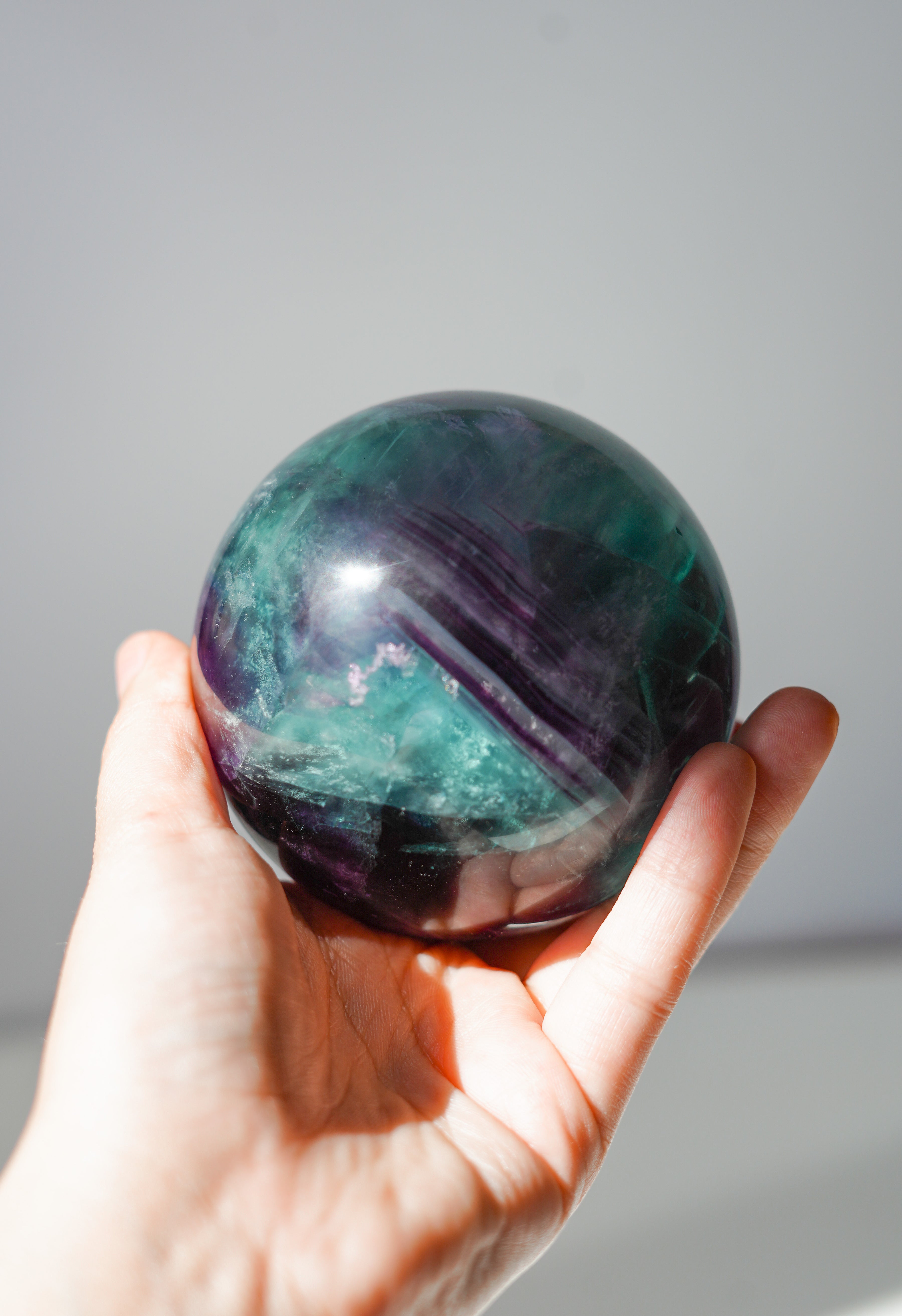 Esfera de Fluorita Arcoíris - pieza única
