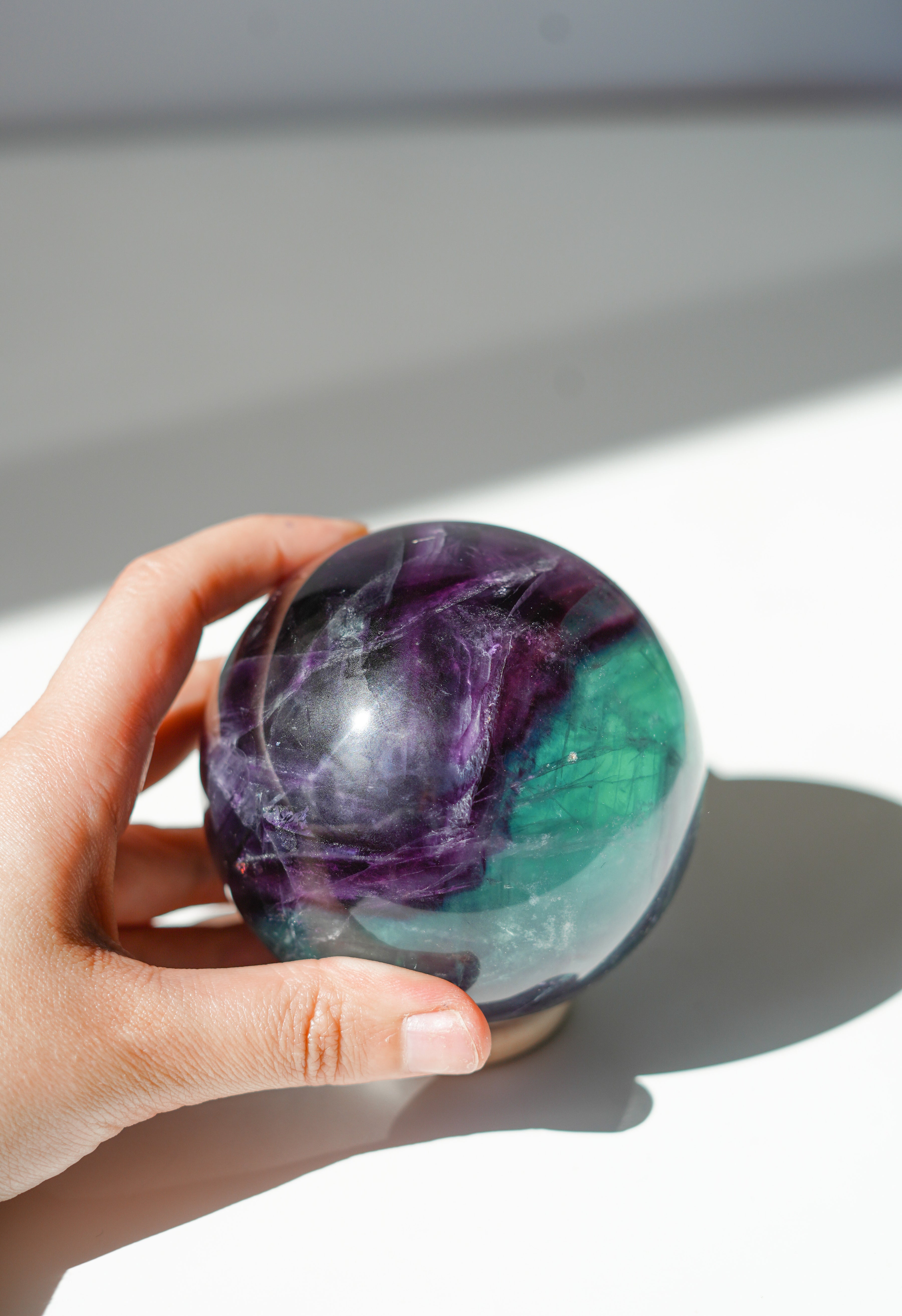 Esfera de Fluorita Arcoíris - pieza única
