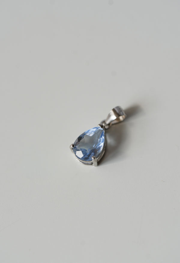 Abalorio de Fluorita Azul en plata 925
