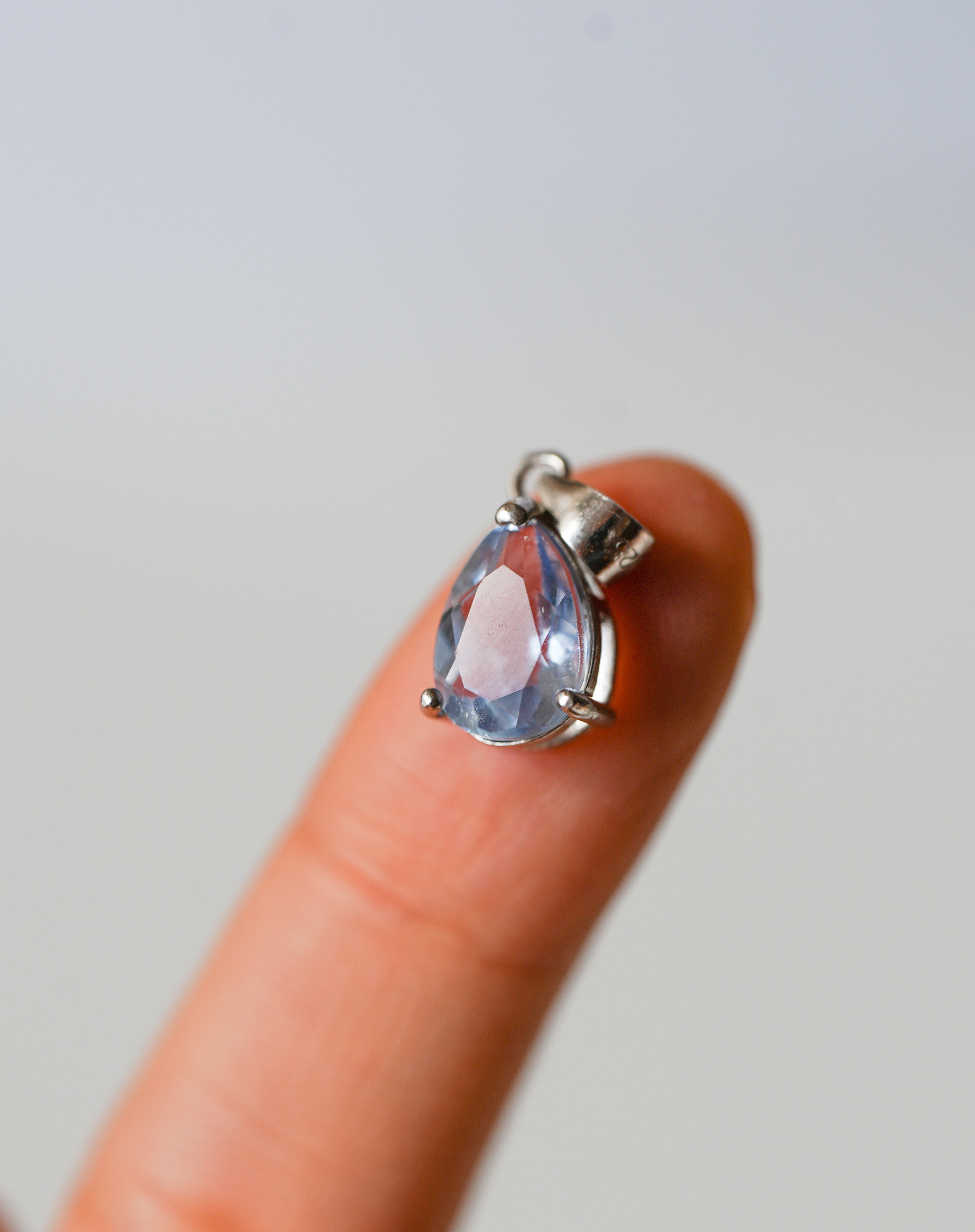 Abalorio de Fluorita Azul en plata 925