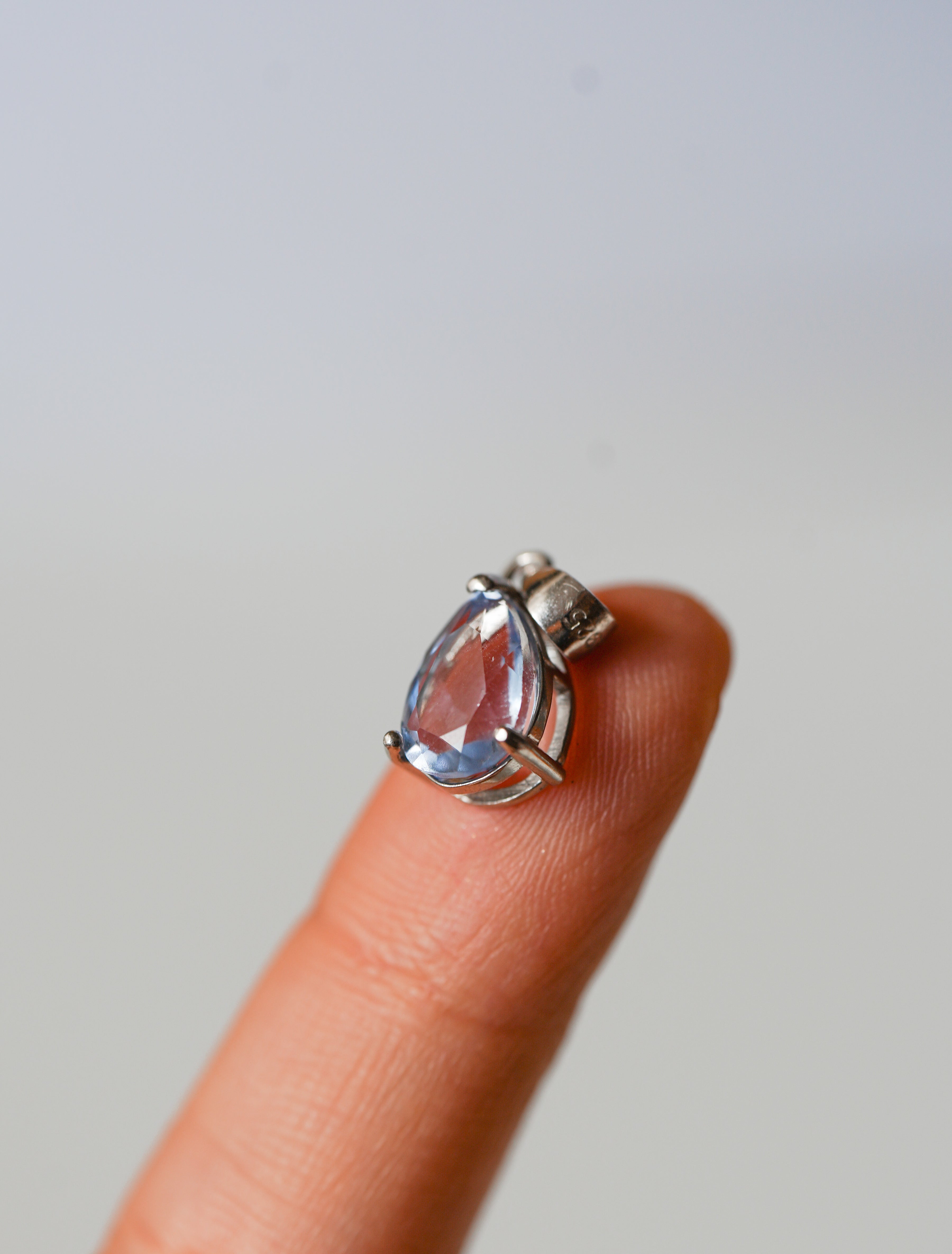Abalorio de Fluorita Azul en plata 925