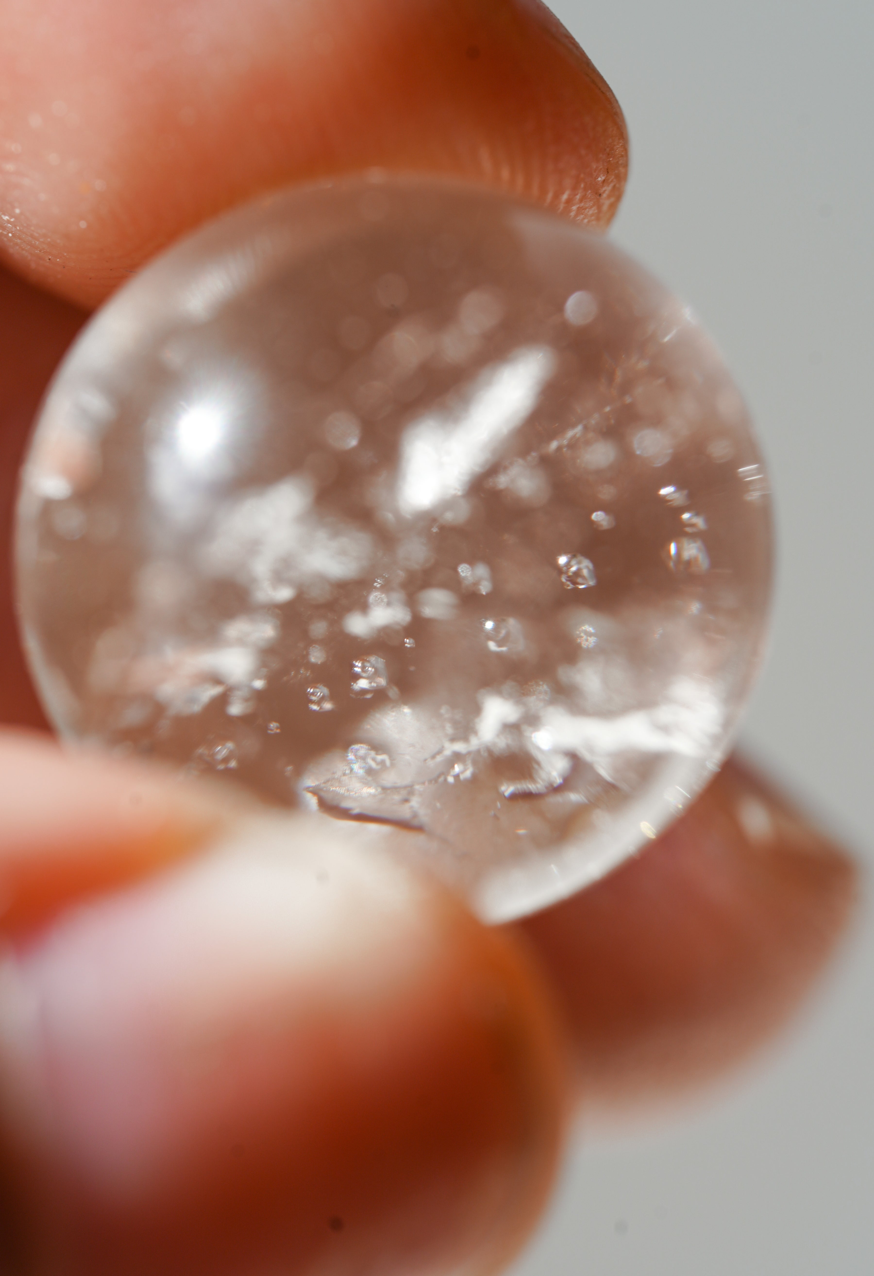 Esfera Enhydro con múltiples burbujas de agua - pieza colección