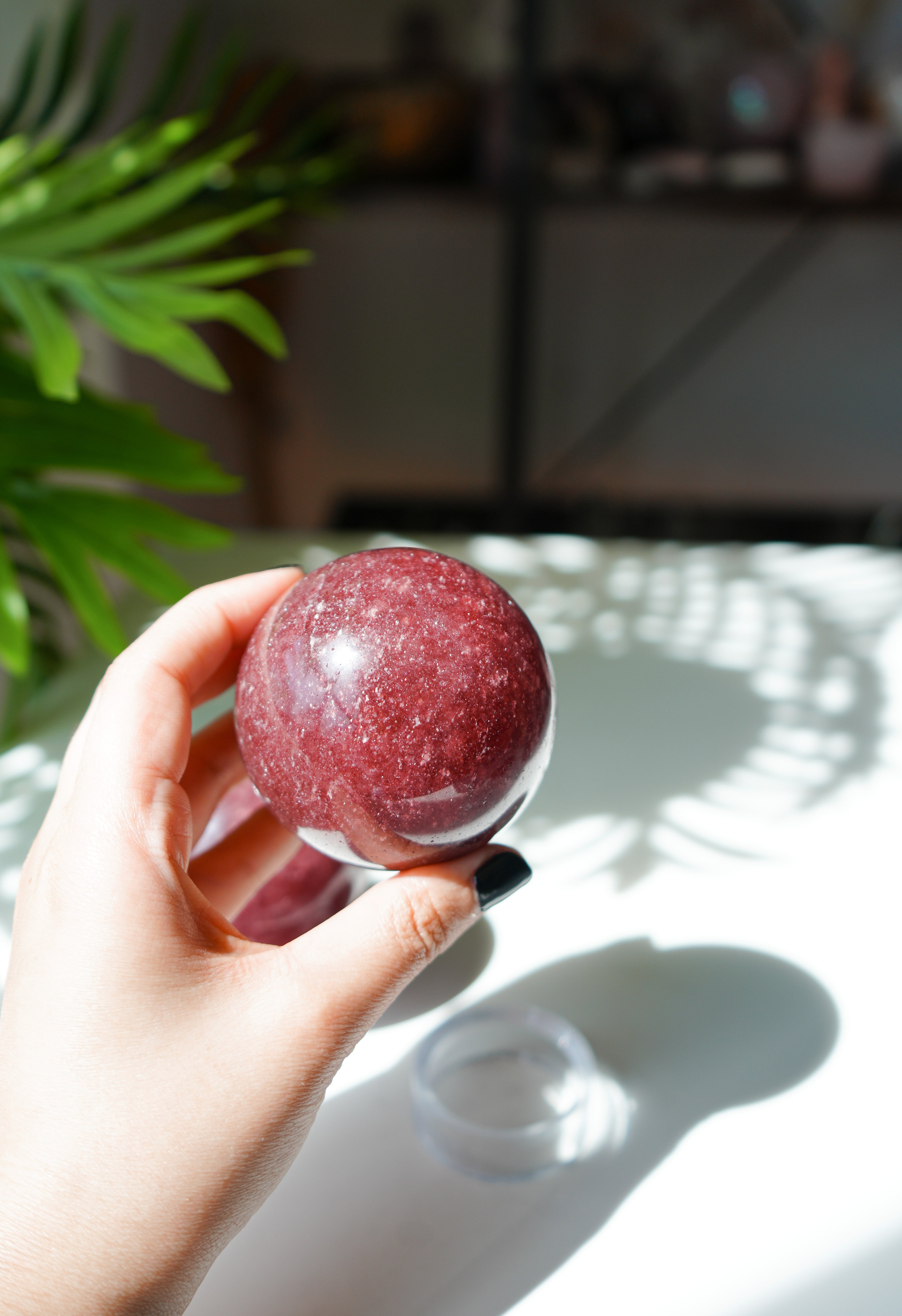 Esfera de Cuarzo Fresa