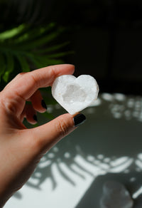 Corazón de Drusa de Cuarzo natural