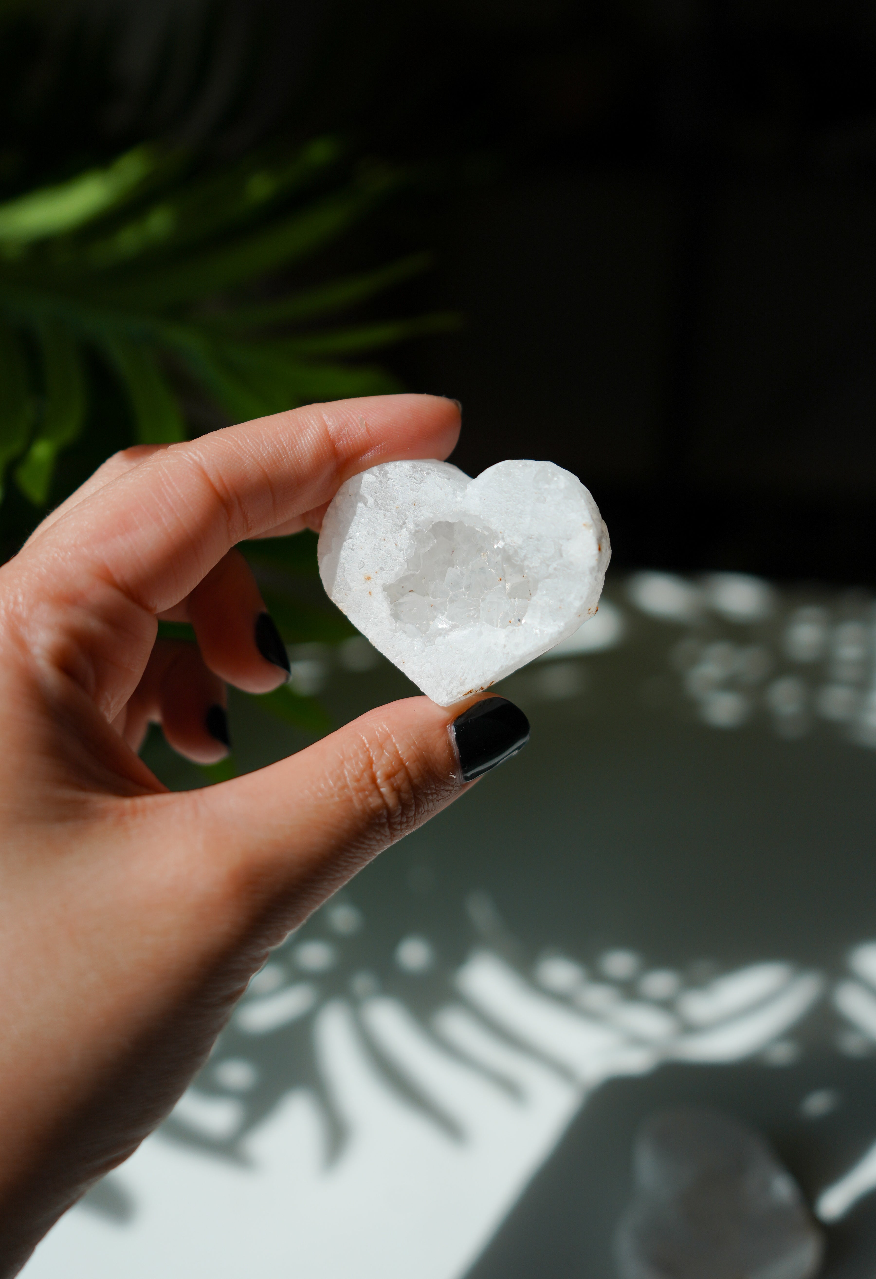 Corazón de Drusa de Cuarzo natural
