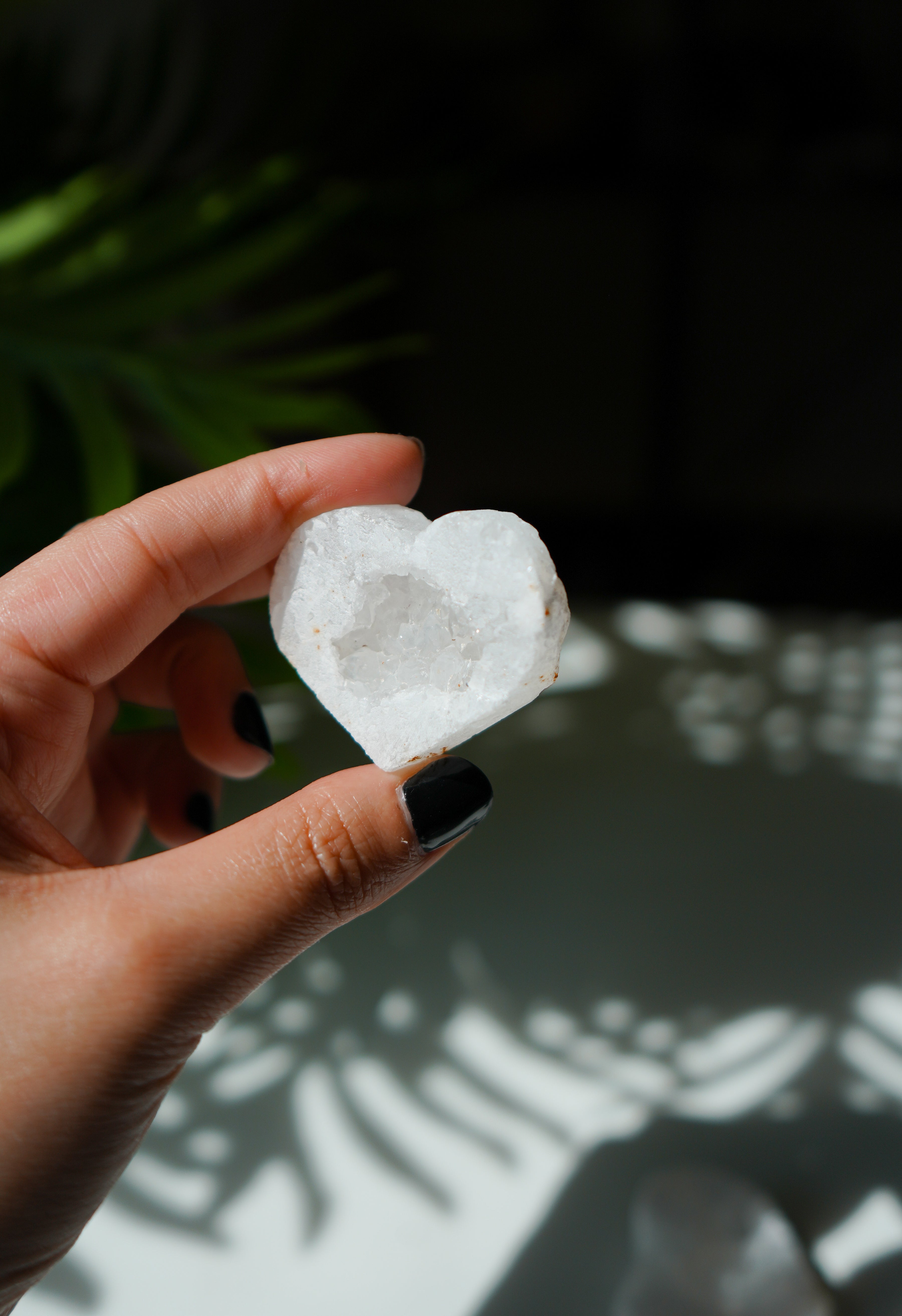 Corazón de Drusa de Cuarzo natural