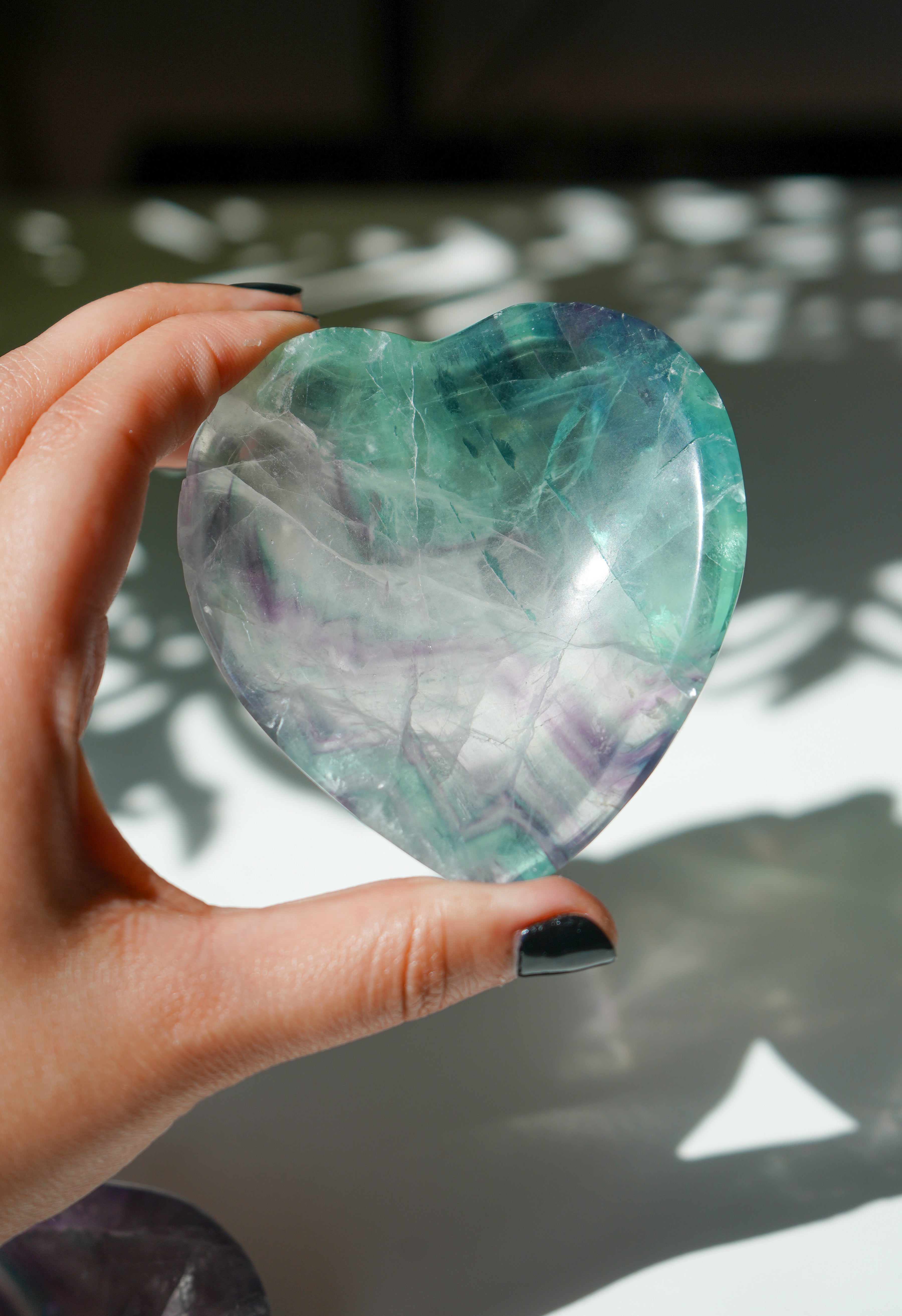 Bol Corazón de Fluorita