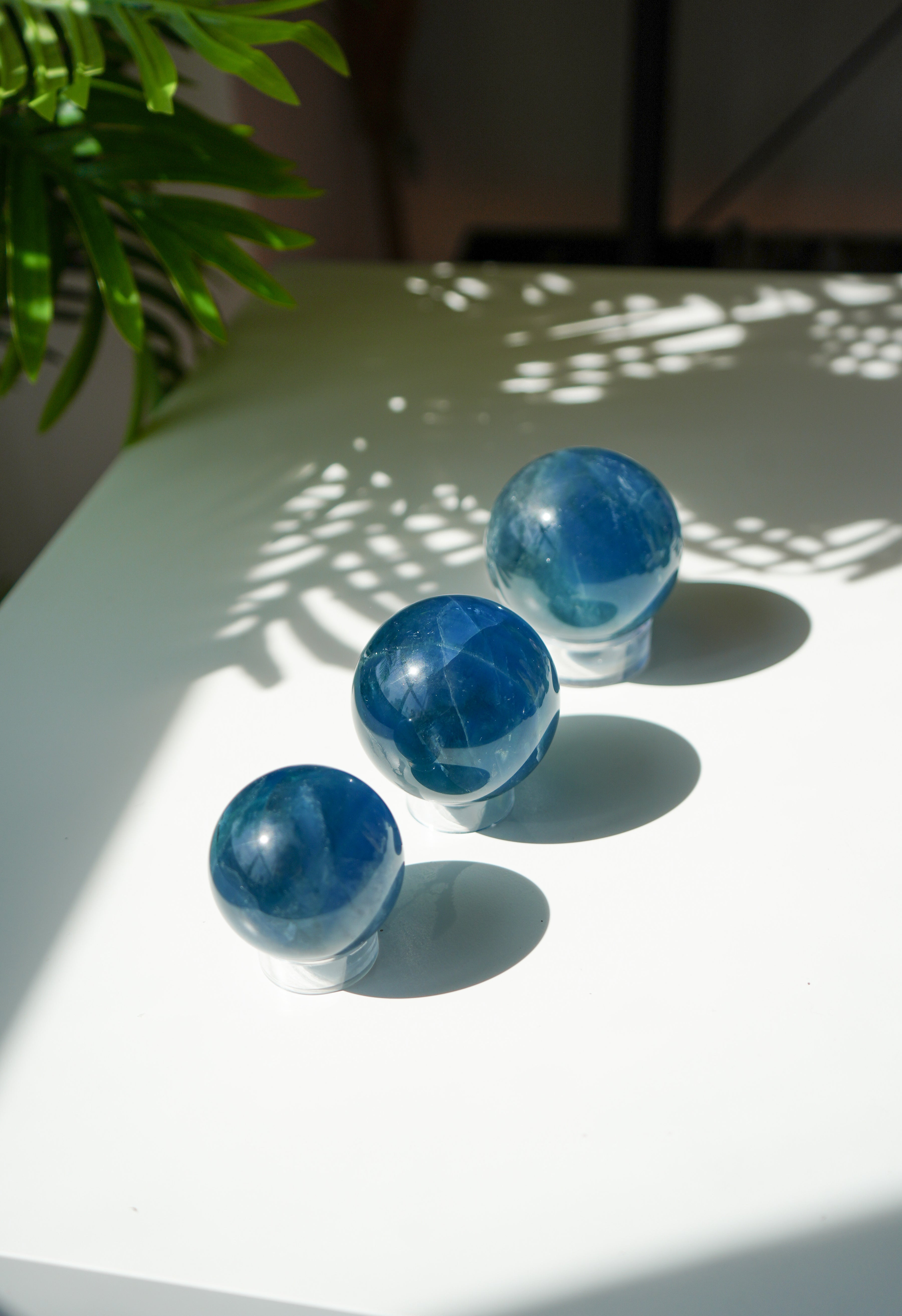 Esfera de Fluorita Azul