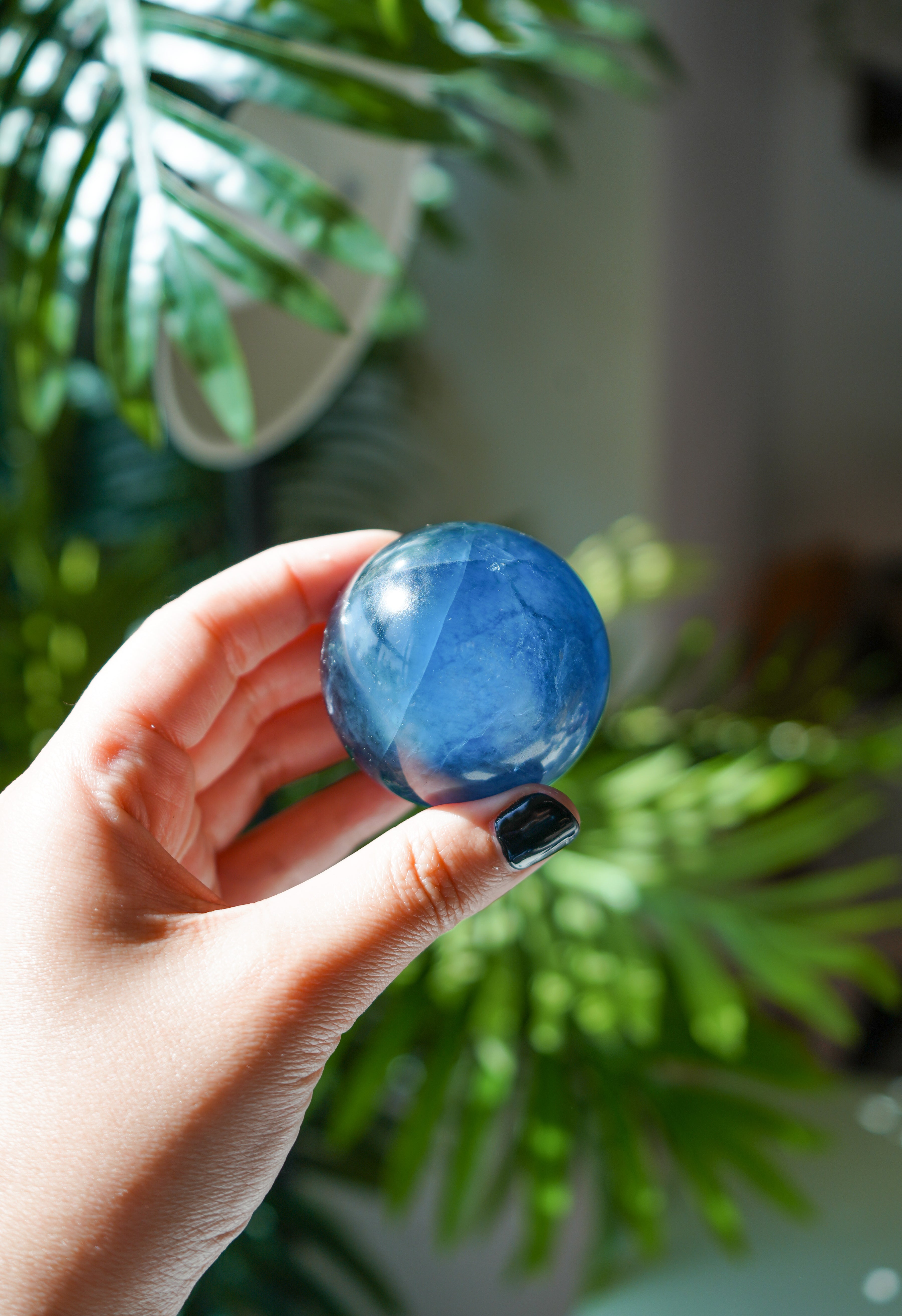 Esfera de Fluorita Azul