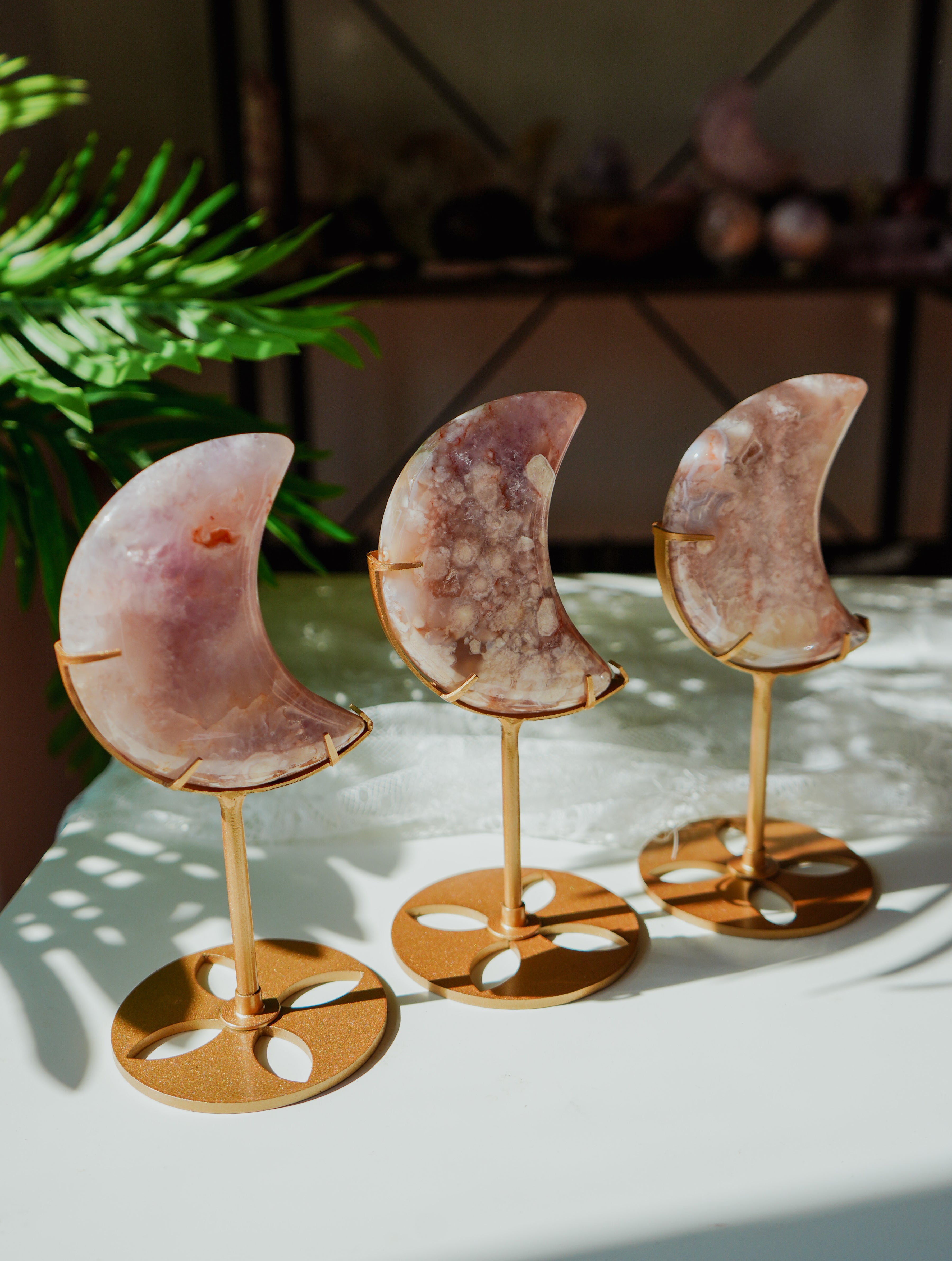 Luna de Amatista Rosa y Ágata