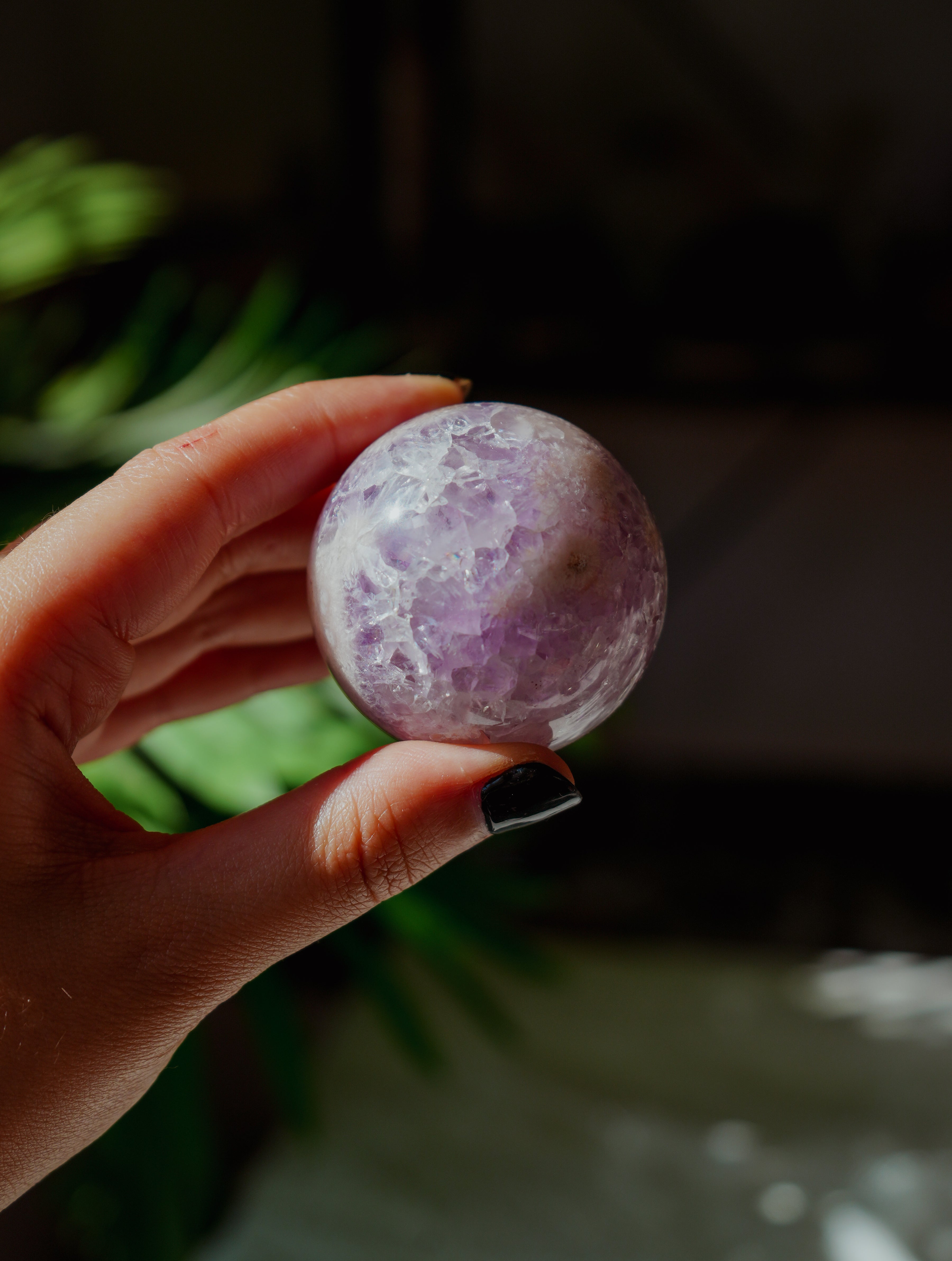 Esfera de Amatista, Amatista Rosa y Ágata