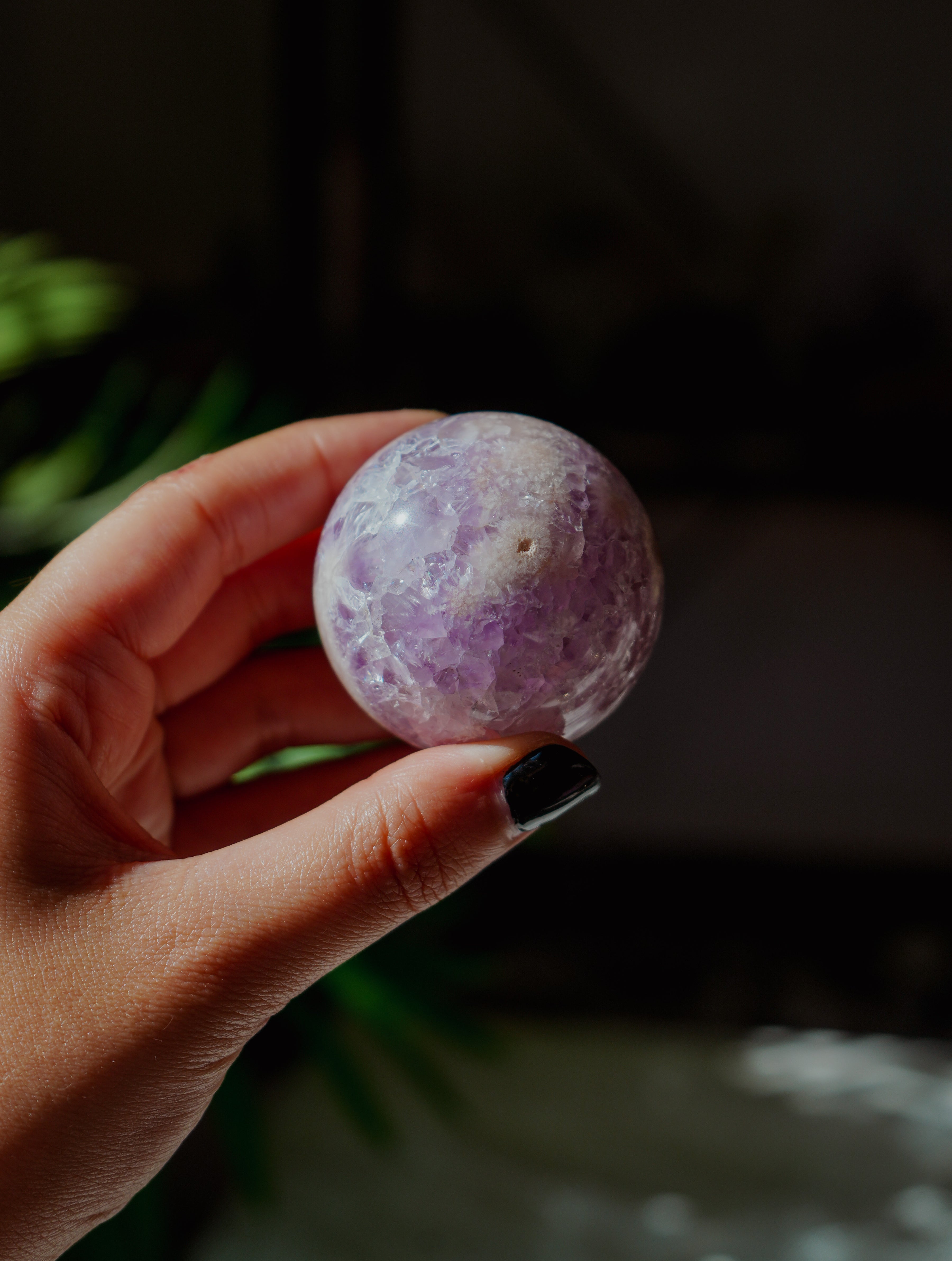 Esfera de Amatista, Amatista Rosa y Ágata