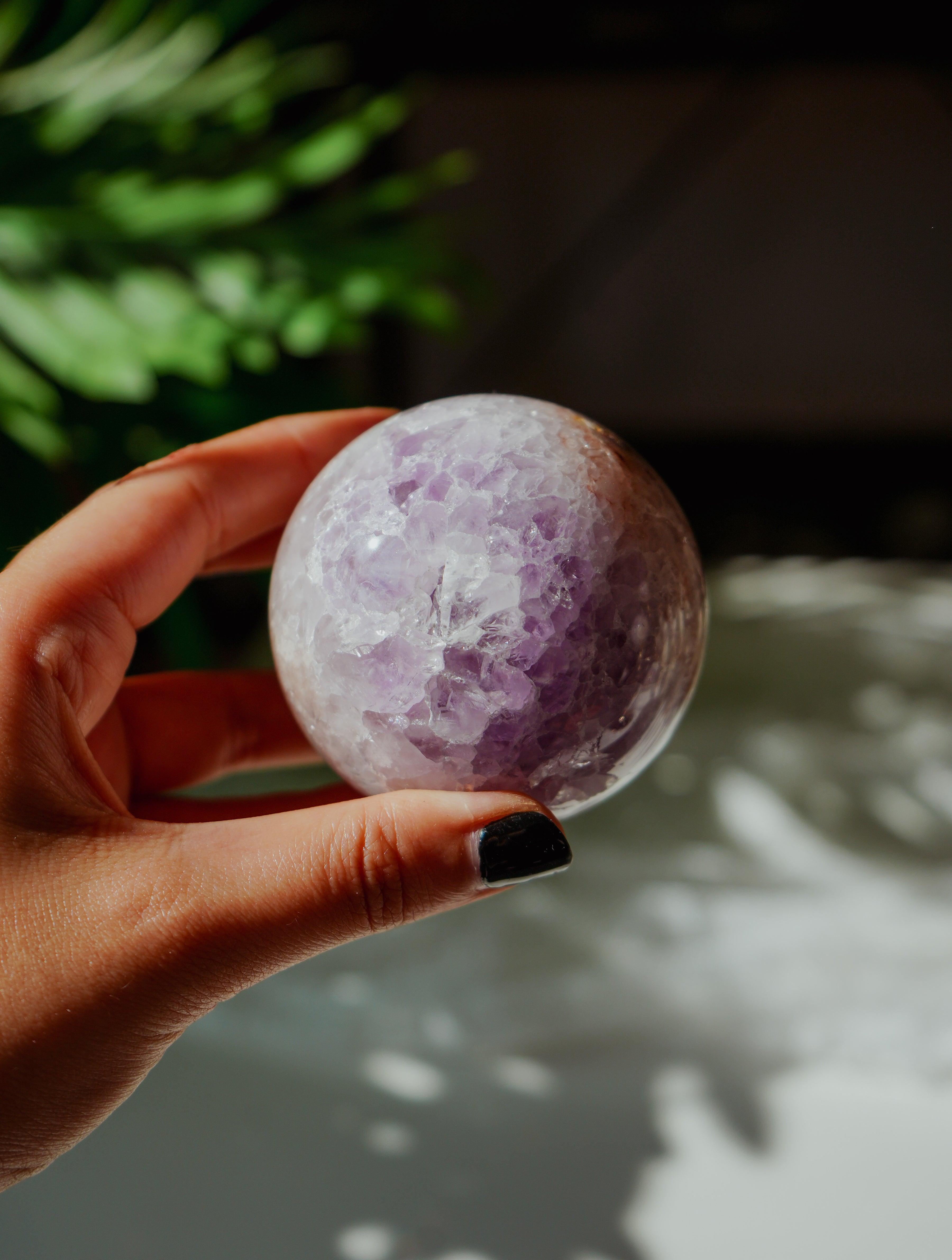 Esfera de Amatista, Amatista Rosa y Ágata
