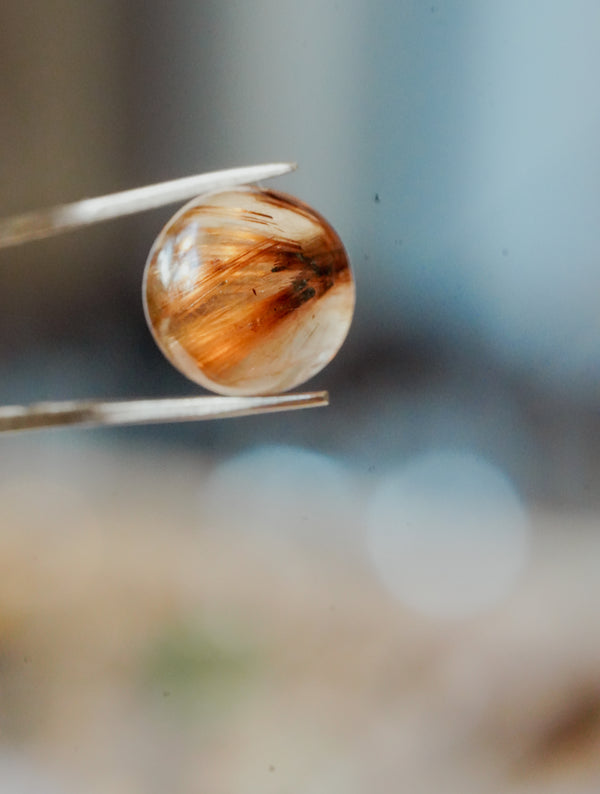 Esfera de Cuarzo con Rutilo