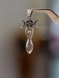 Abalorio de Plata Diosa Espiral