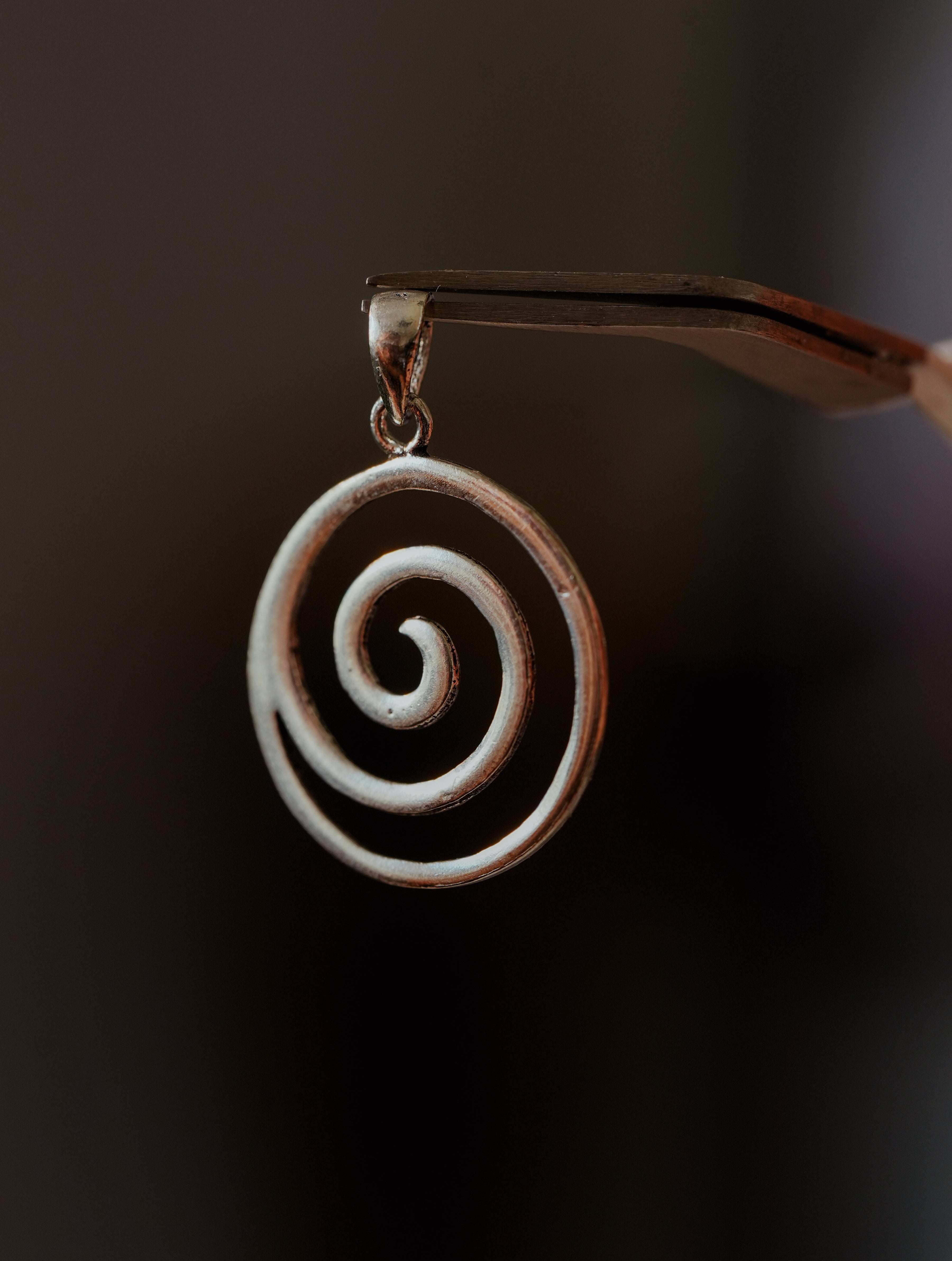 Abalorio de Plata con Espiral