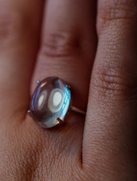 Anillo de Plata Adaptable con Cuarzo Cristal