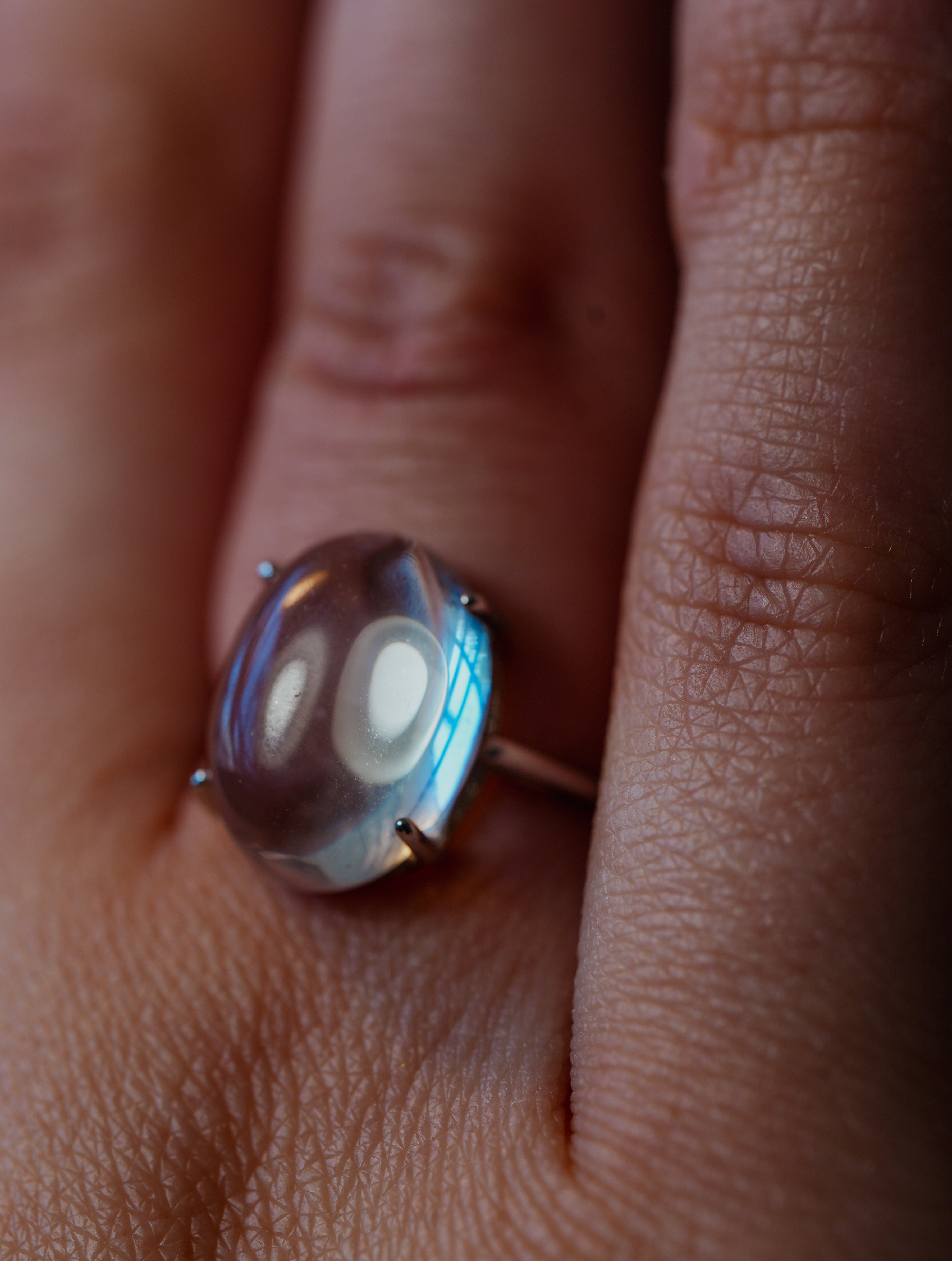 Anillo de Plata Adaptable con Cuarzo Cristal