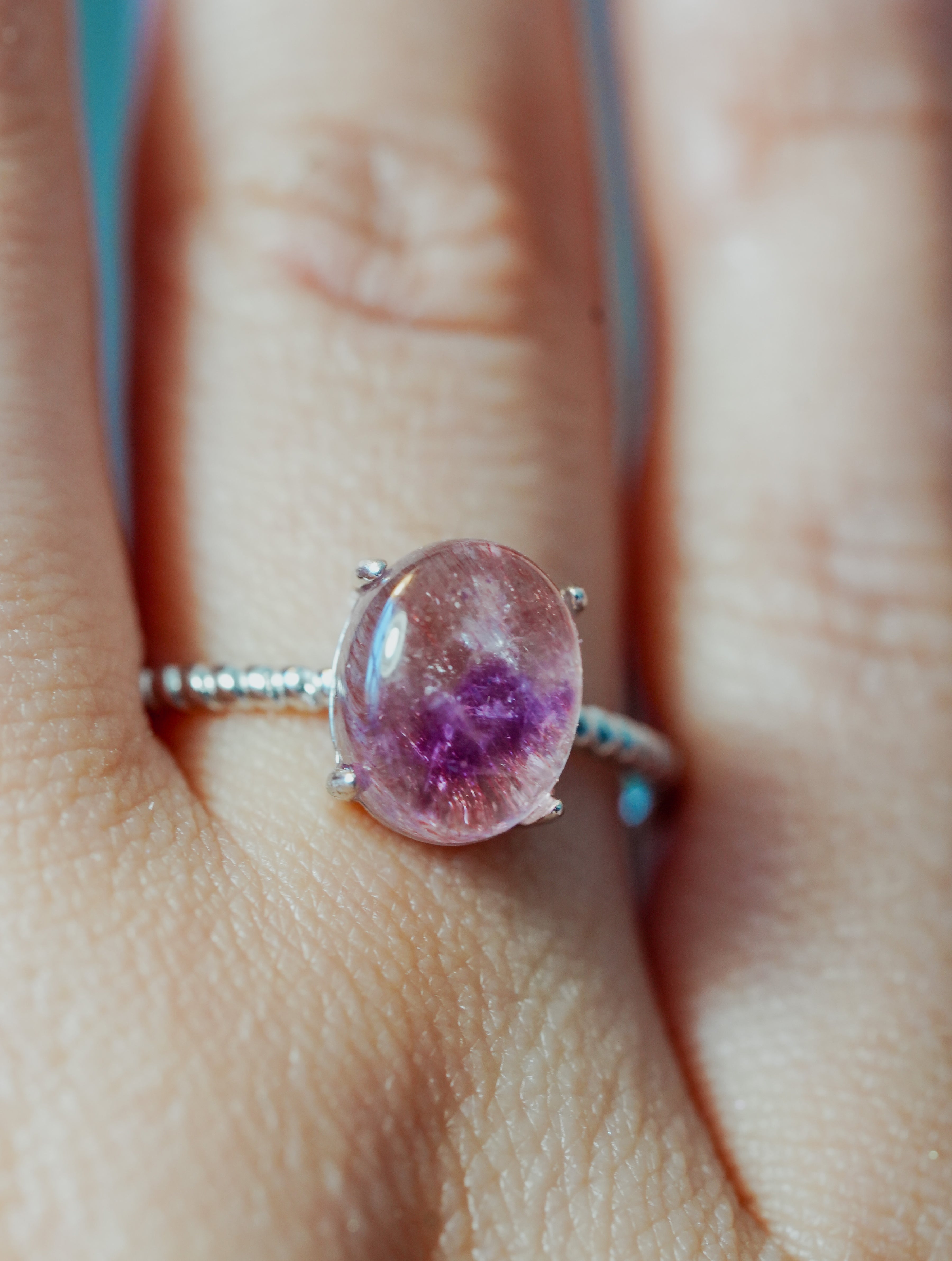 Anillo de Plata Adaptable con Super 7