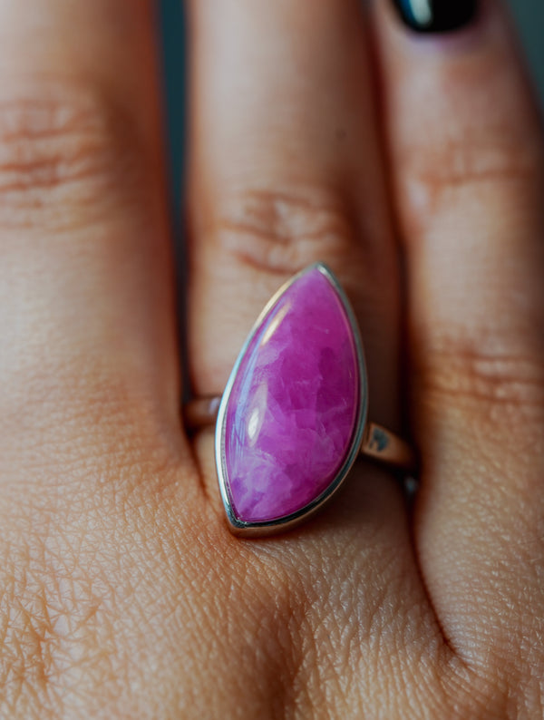 Anillo de Plata Adaptable con Cobaltocalcita
