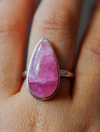 Anillo de Plata Adaptable con Cobaltocalcita