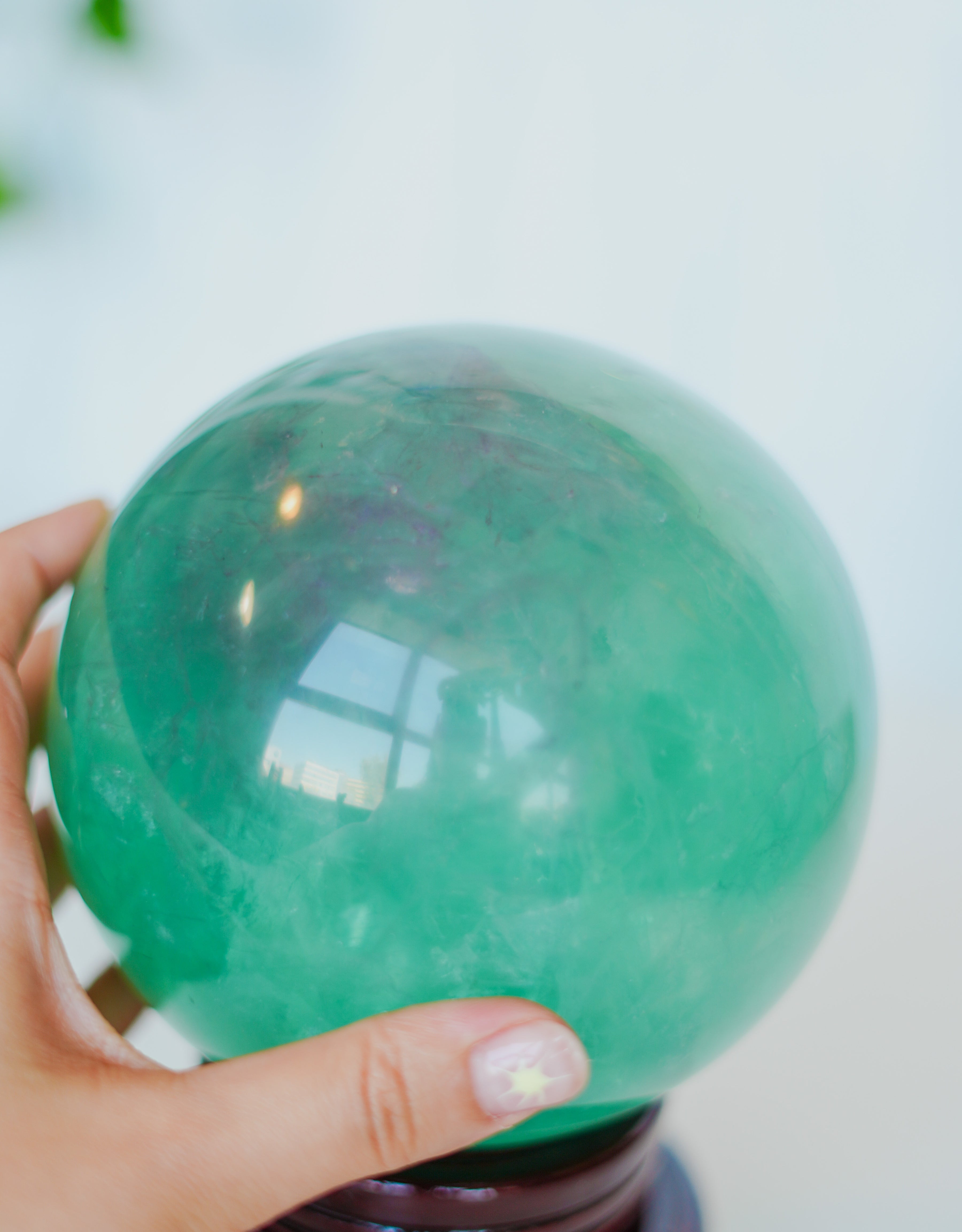 Esfera gigante de fluorita