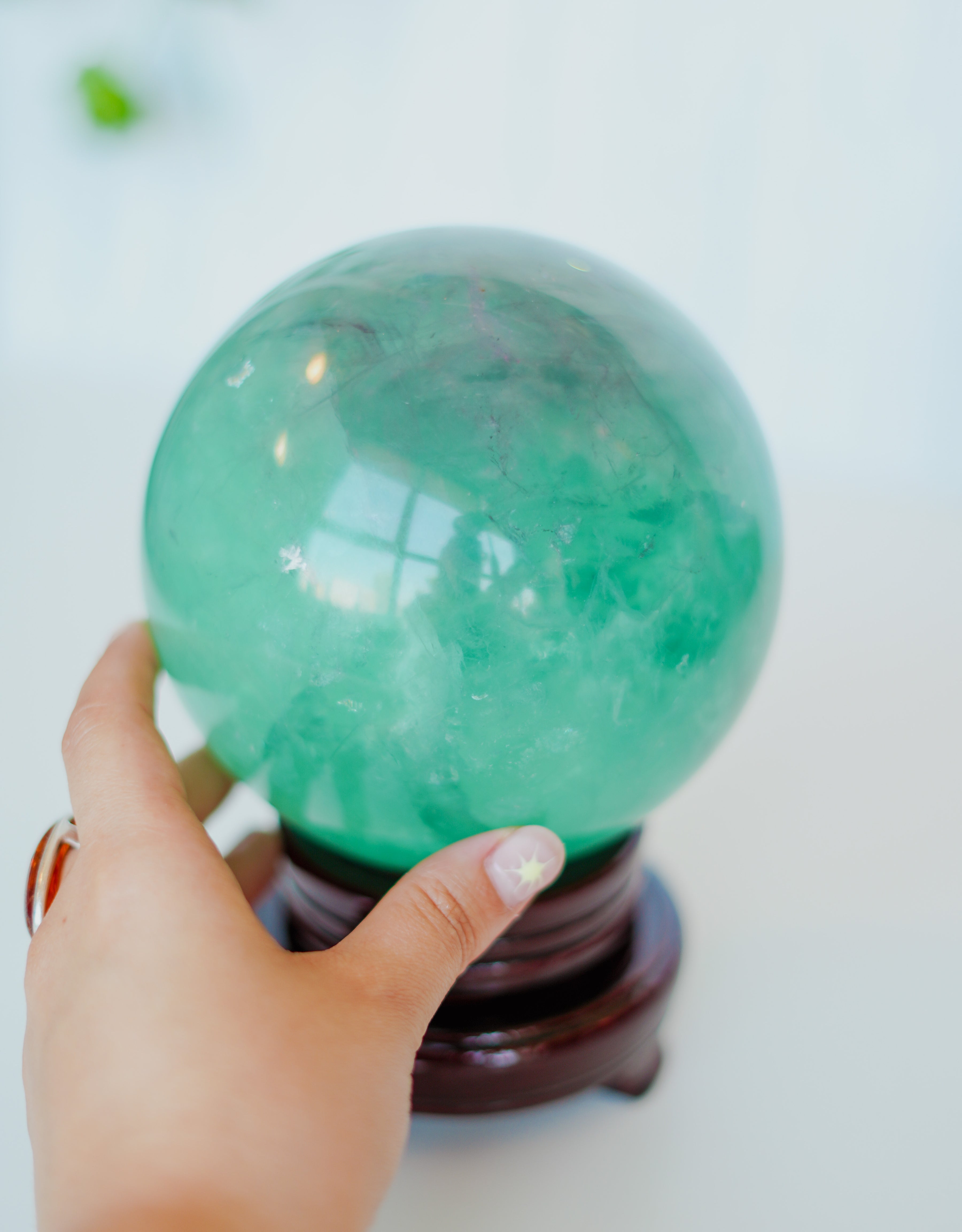 Esfera gigante de fluorita