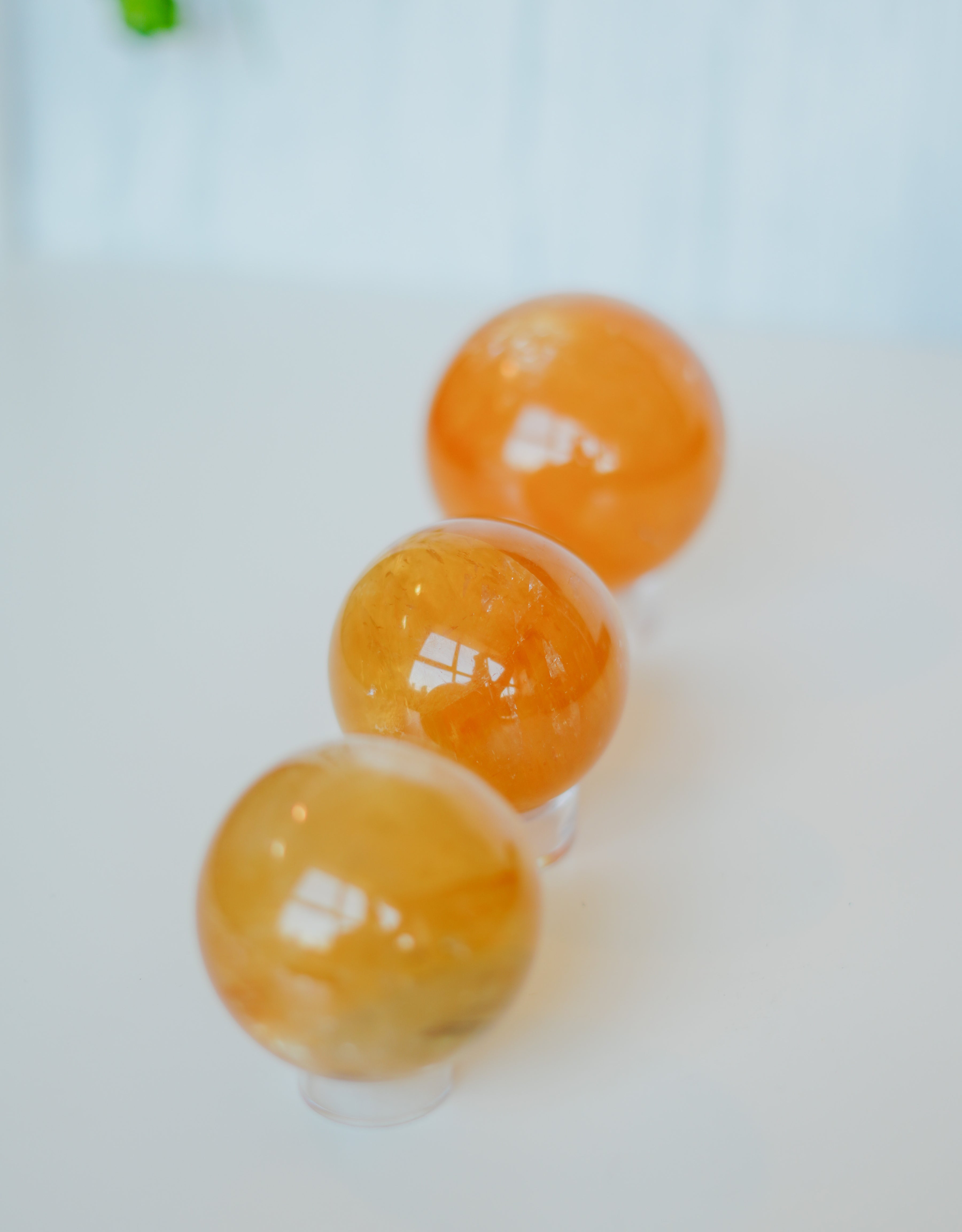 Esfera de calcita miel