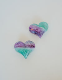 Corazón de fluorita pequeño