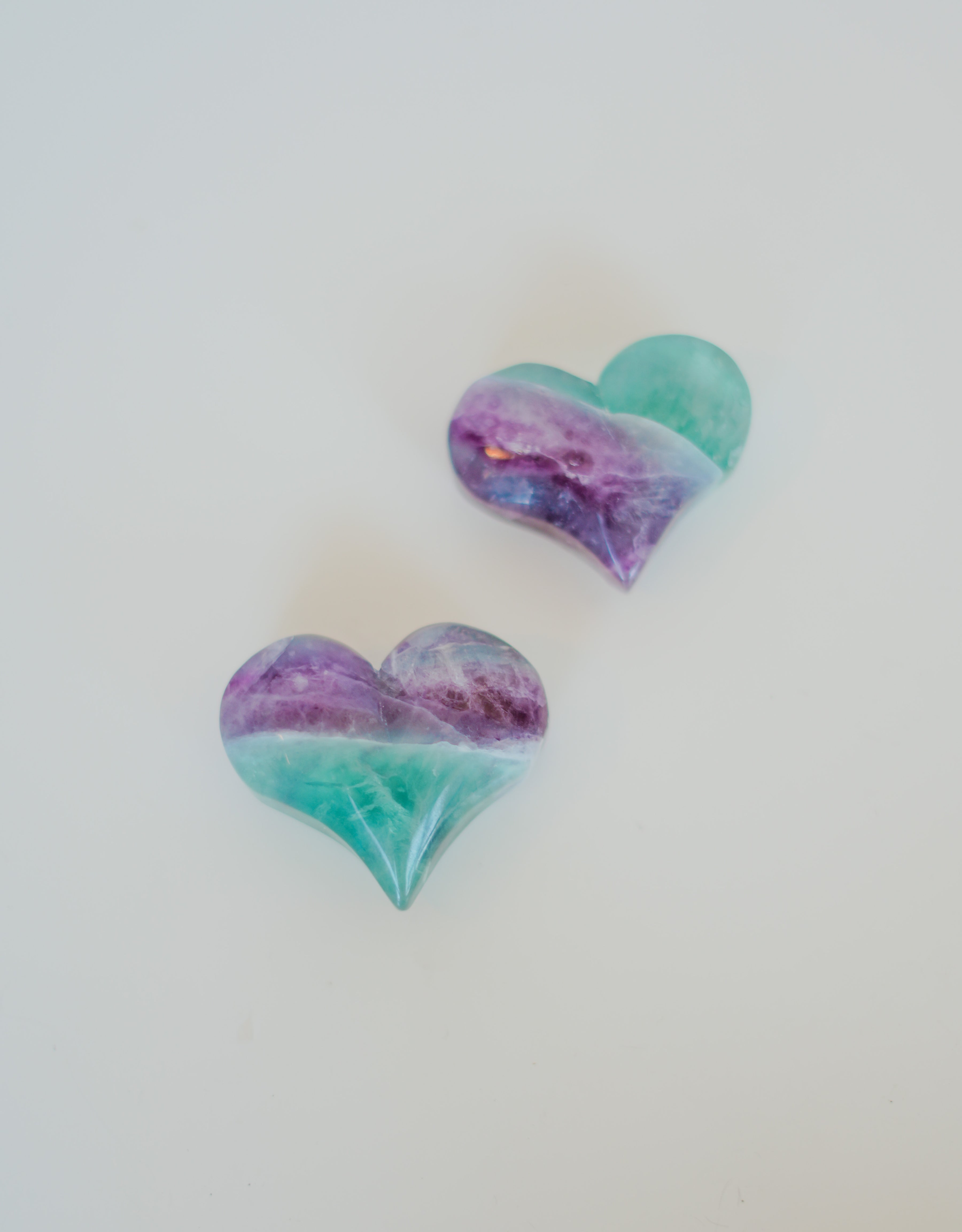 Corazón de fluorita pequeño