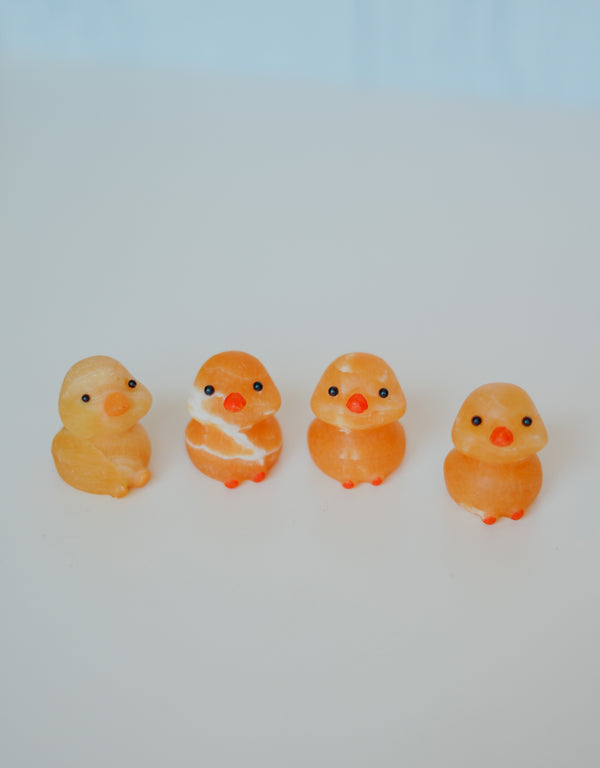 Pato de calcita naranja