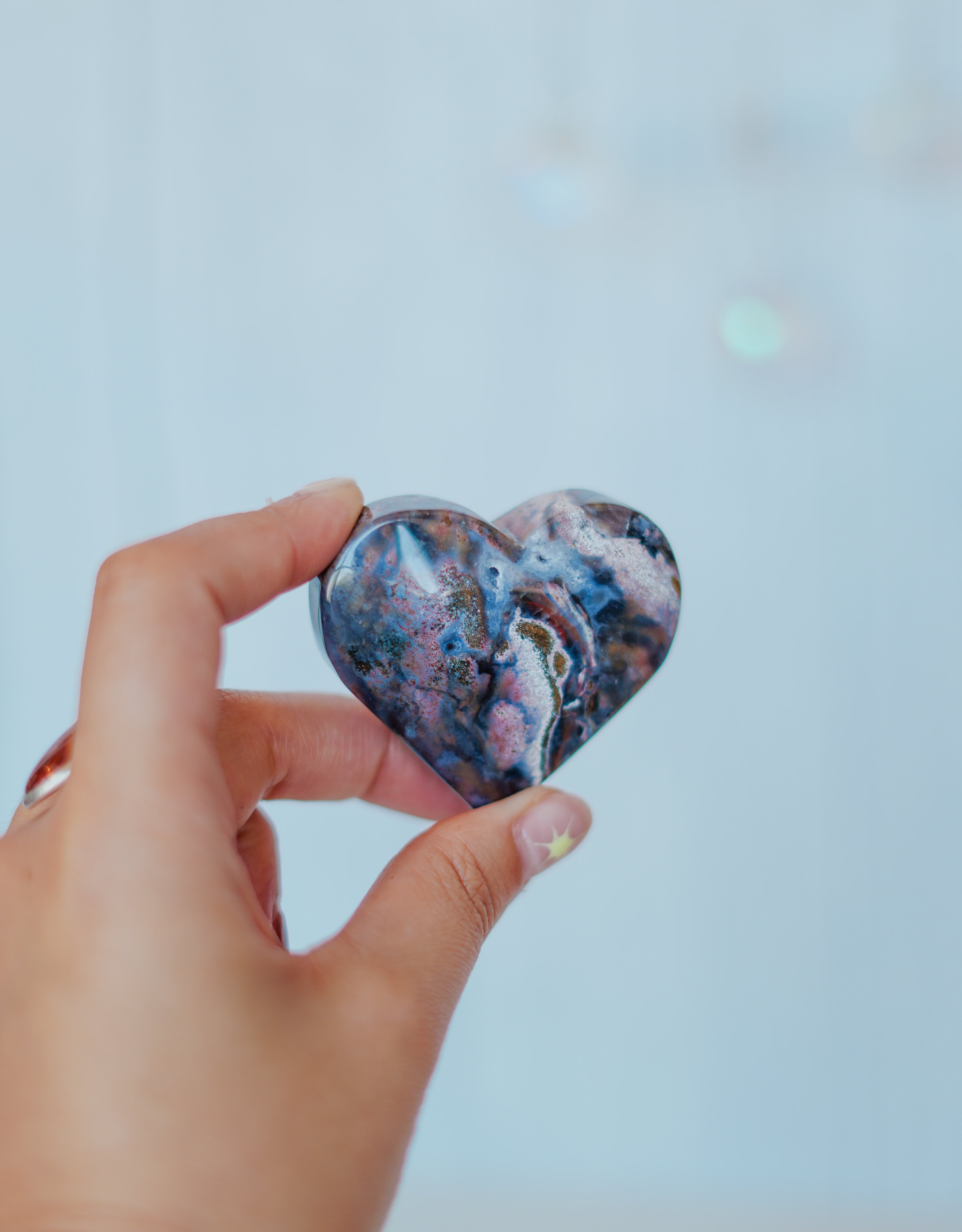 Corazón de jaspe océano