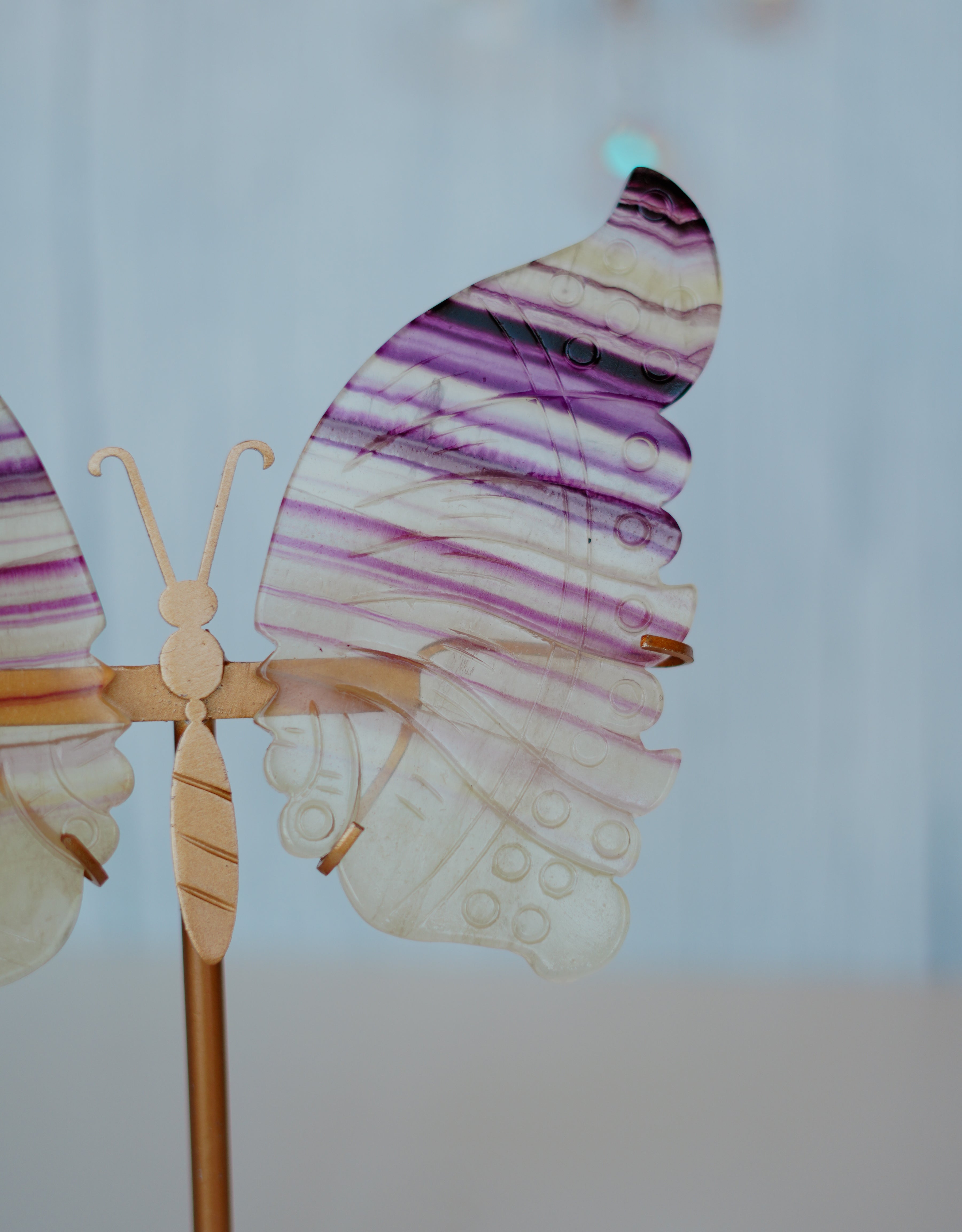 Mariposa de fluorita
